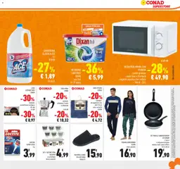 Anteprima del volantino MICROONDE MWHN-20W HYUNDAI, piatto girevole - timer fino a 35 minuti - segnale acustico fine cottura - 700 W - 20 L valido a partire dal 06.11.2025 | Pagina: 35 | Prodotti: Microonde, Lavatrice, Alluminio, Asciugamano