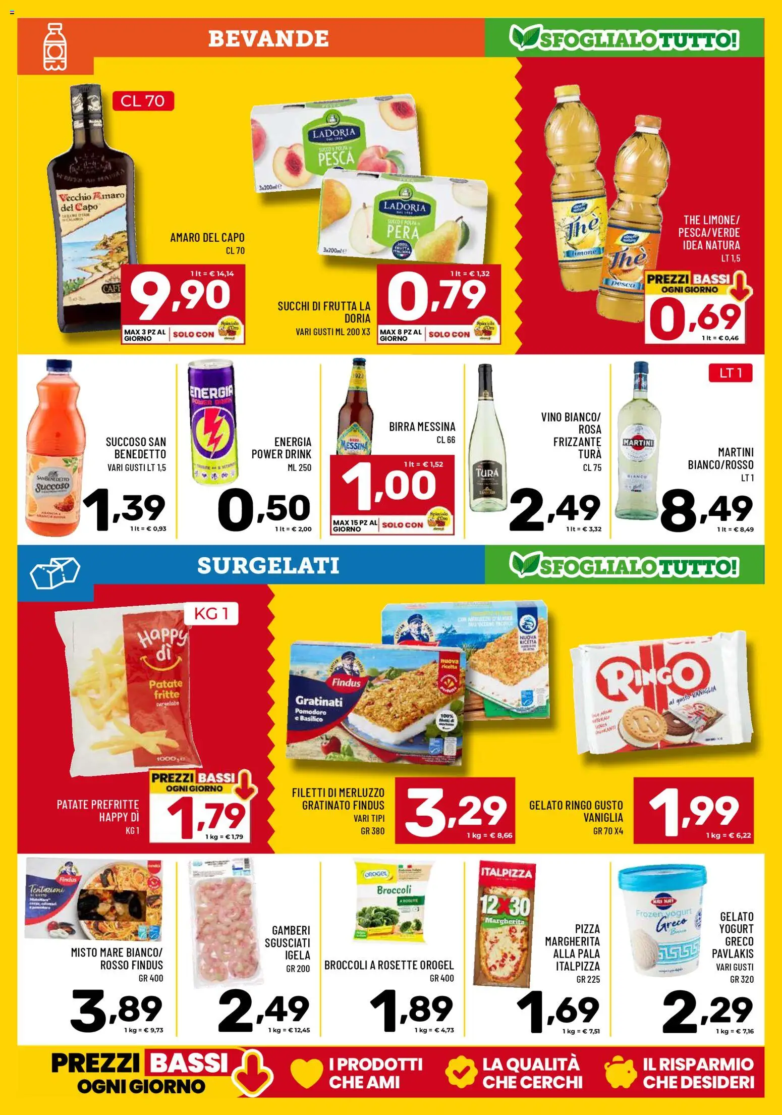 Volantino Il Centesimo del 17.04.2026 | Pagina: 11 | Prodotti: Merluzzo, Patate, The, Amaro