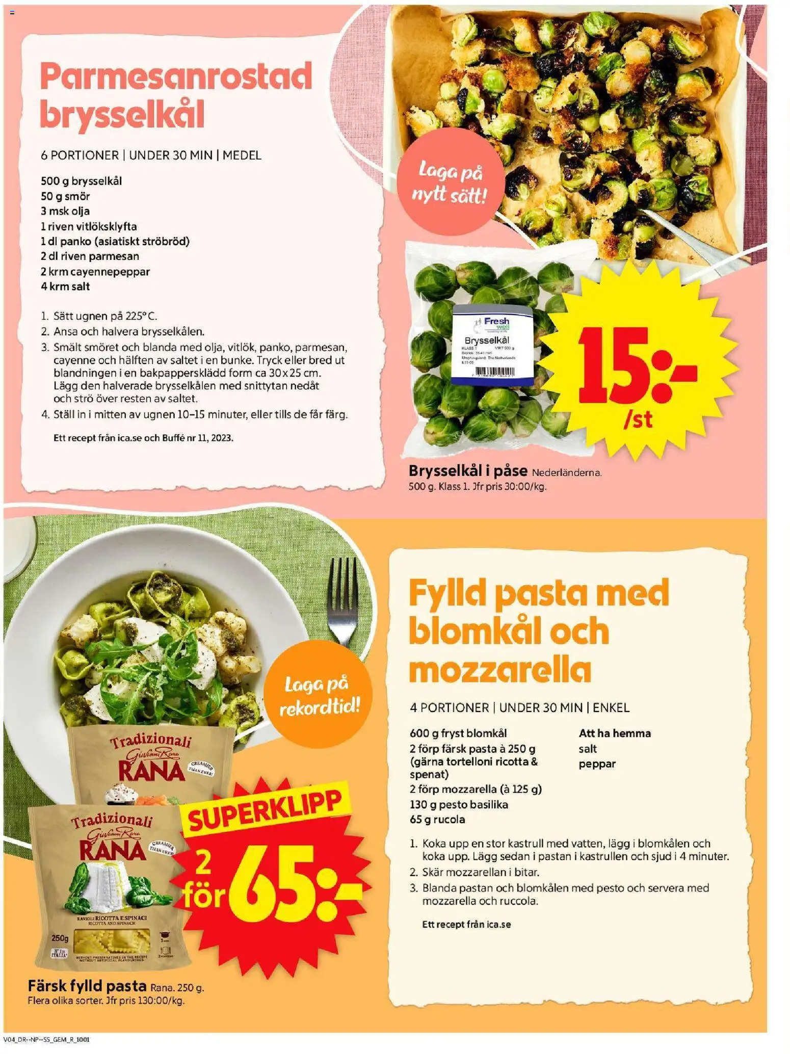 ICA Supermarket reklamblad aktuell från 19.01.2026 | Sida: 6 | Produkter: Peppar, Pasta, Pesto, Ugnen