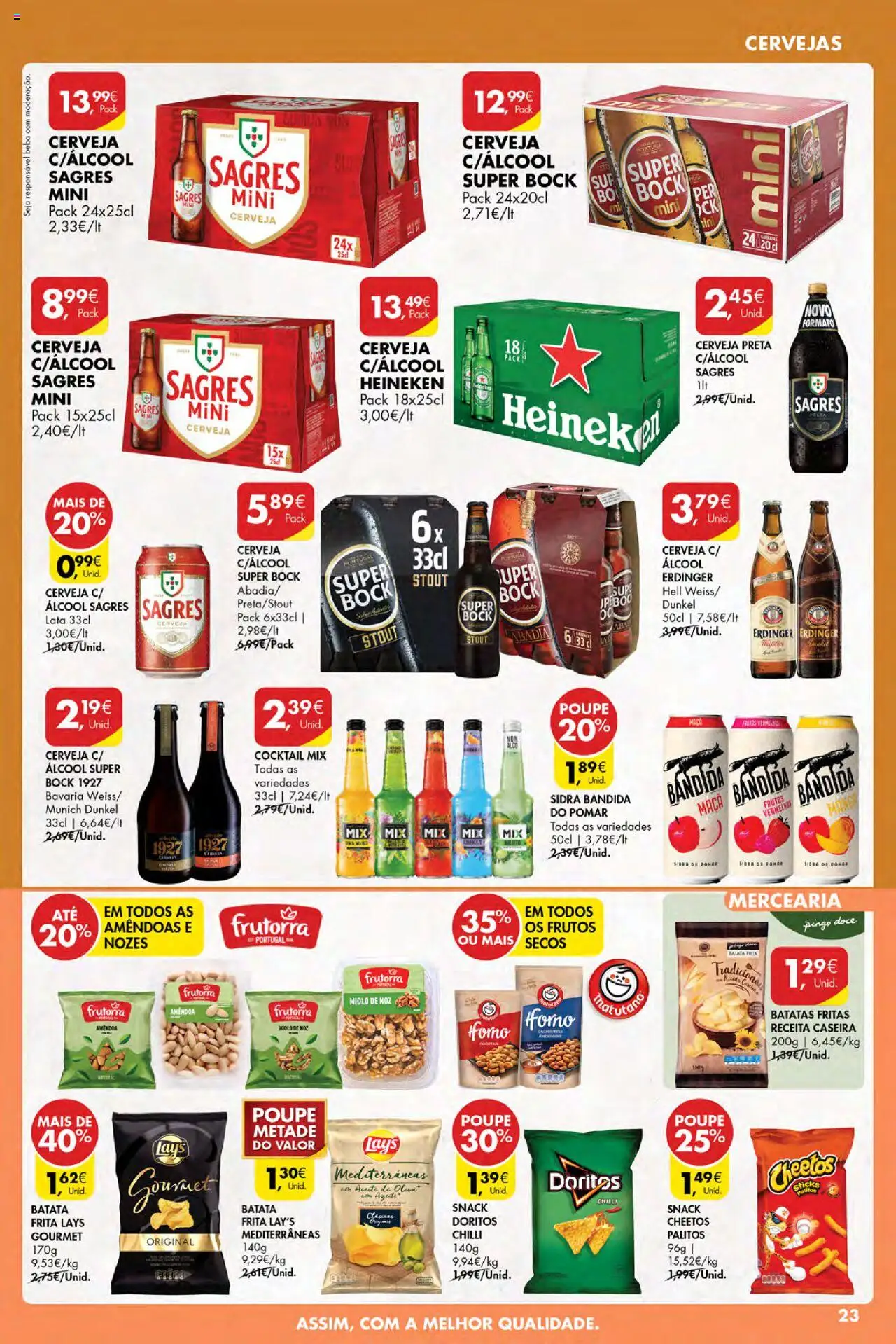 Pingo Doce Poupe Esta Semana Açores │ válido de 04.09.2025 | Página: 23 | Produtos: Amêndoas, Batata, Batata frita, Nozes