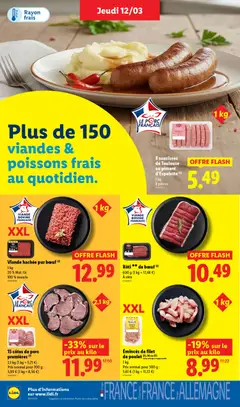 LIDL - Prévisualisation de Viande hachée pur bœuf (2), 1 kg, 20% Mat. Gr., 100% muscle valide à partir de 12.03.2026 | Page: 6