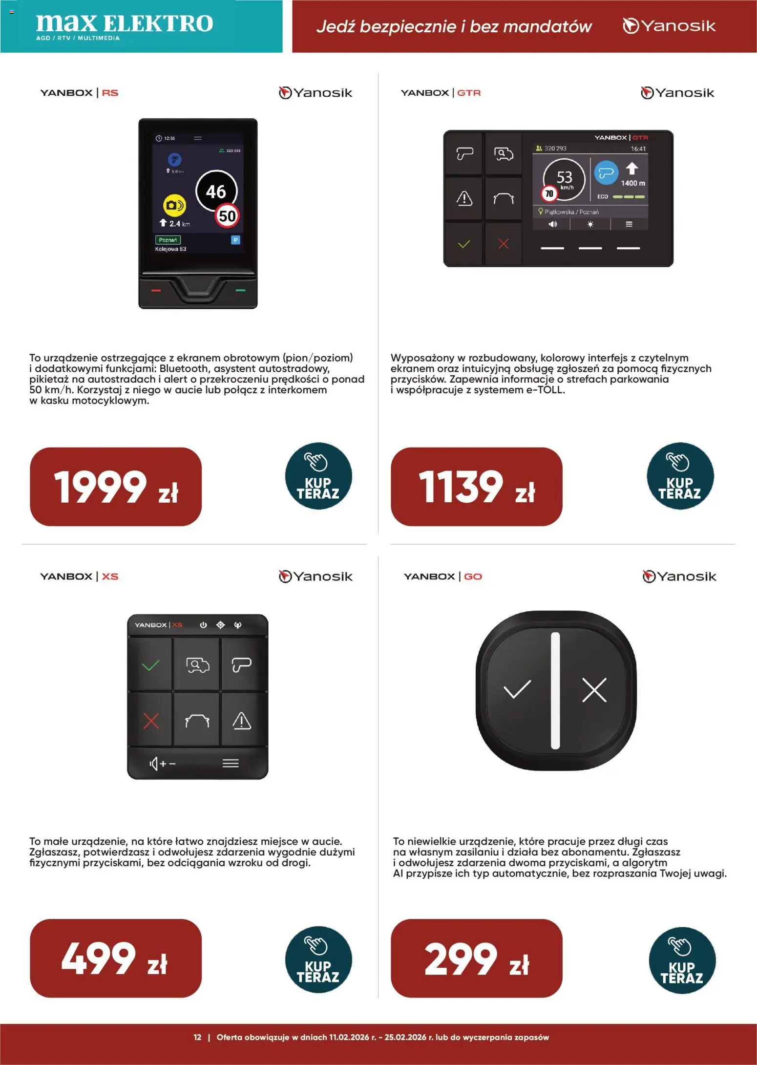 Max elektro Gazetka od 11.02.2026 | Strona: 12