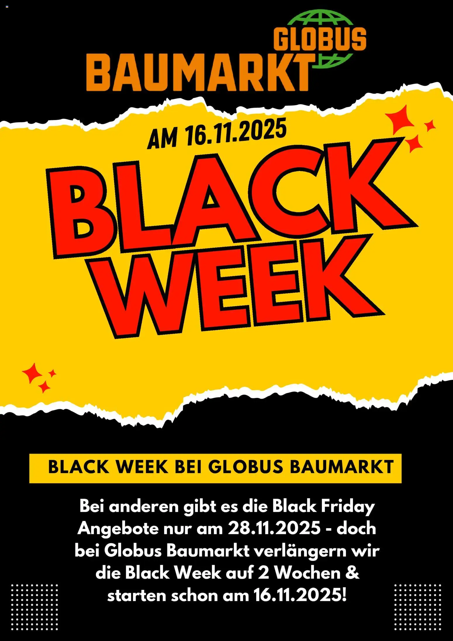 Globus Baumarkt - Black Friday – gültig ab 14.11.2025 | Seite: 1