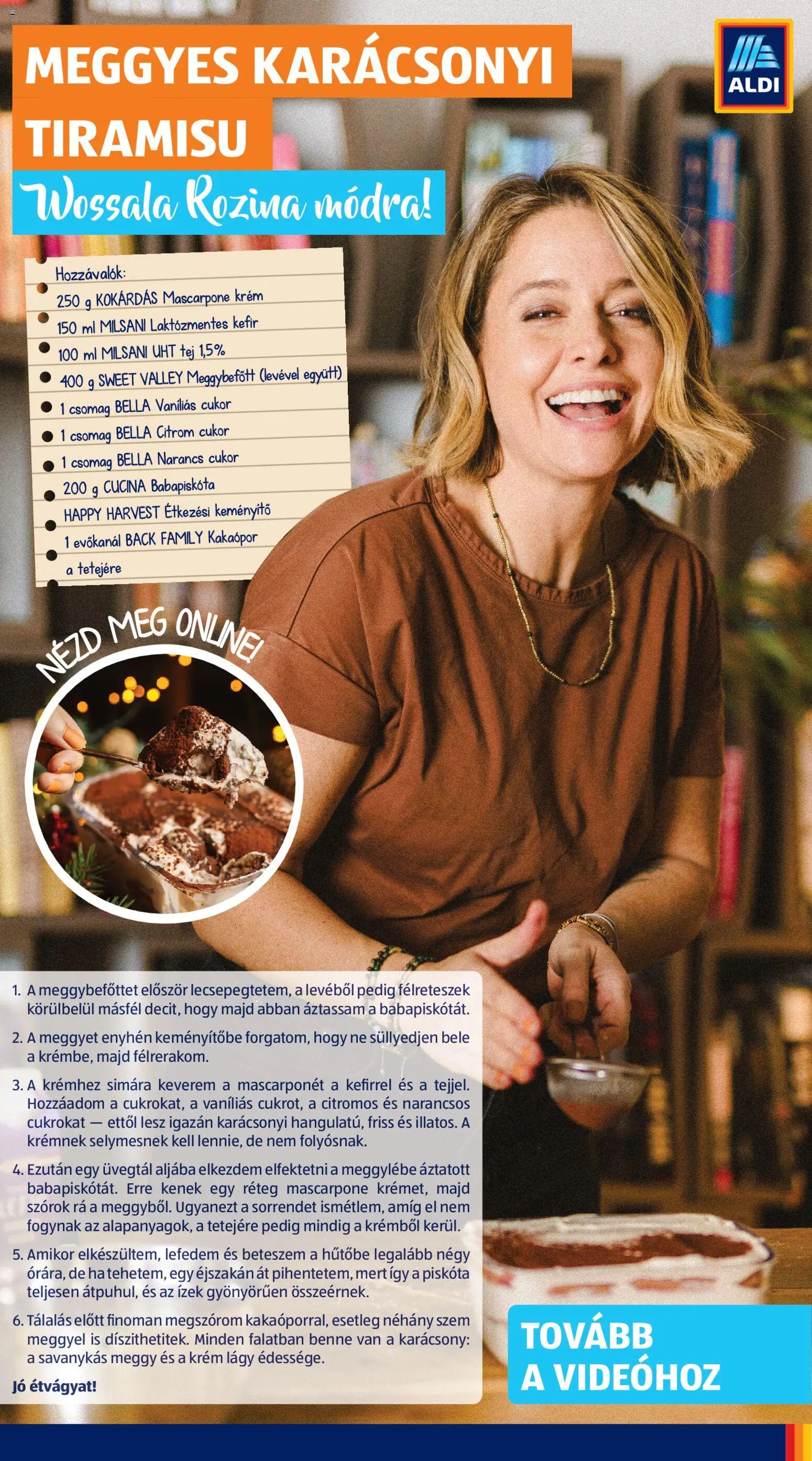 Aldi akciós ujság - amely érvényes a következő dátumtól: 27.12.2025 | Oldal: 13 | Termékek: Meggy, Babapiskóta, Tej, Kakaópor
