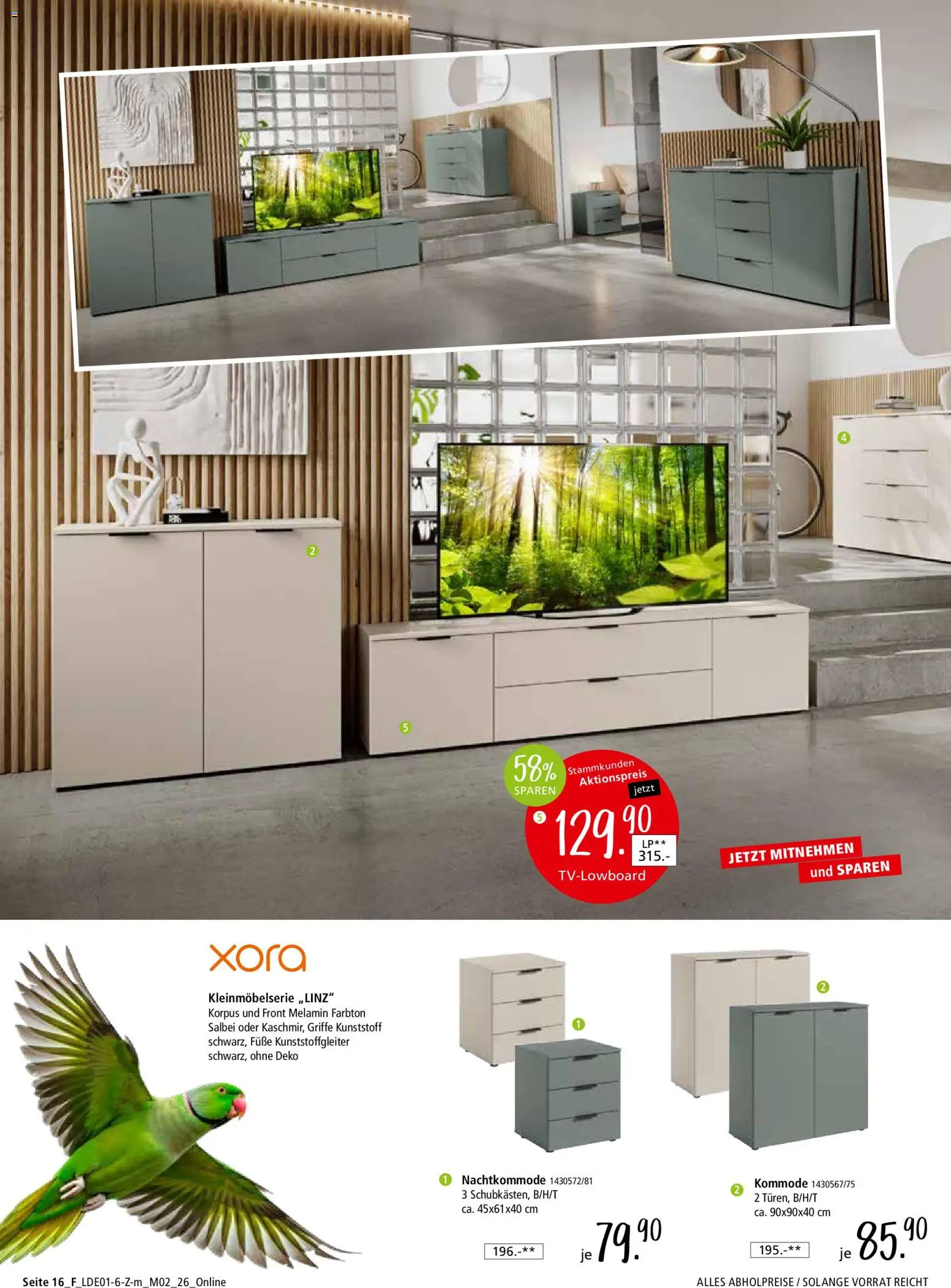 Zurbrüggen Z2 unschlagbar günstig – gültig ab 27.01.2026 | Seite: 32 | Produkte: Kommode