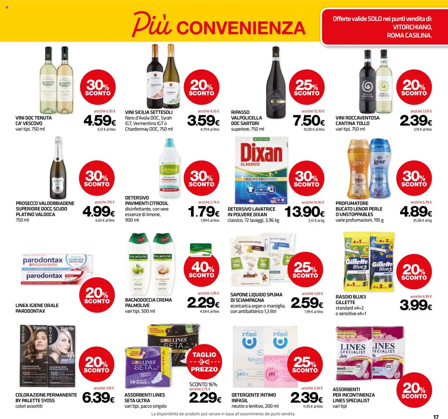 Volantino Superconti del 26.02.2026 | Pagina: 18 | Prodotti: Crema, Rasoio, Detergente, Intimo