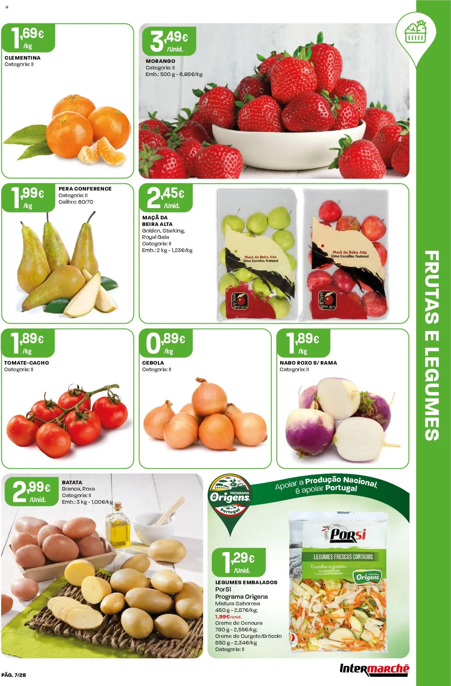 Intermarché Folheto Contact │ válido de 05.03.2026 | Página: 7 | Produtos: Batata, Cebola, Maça, Cenoura