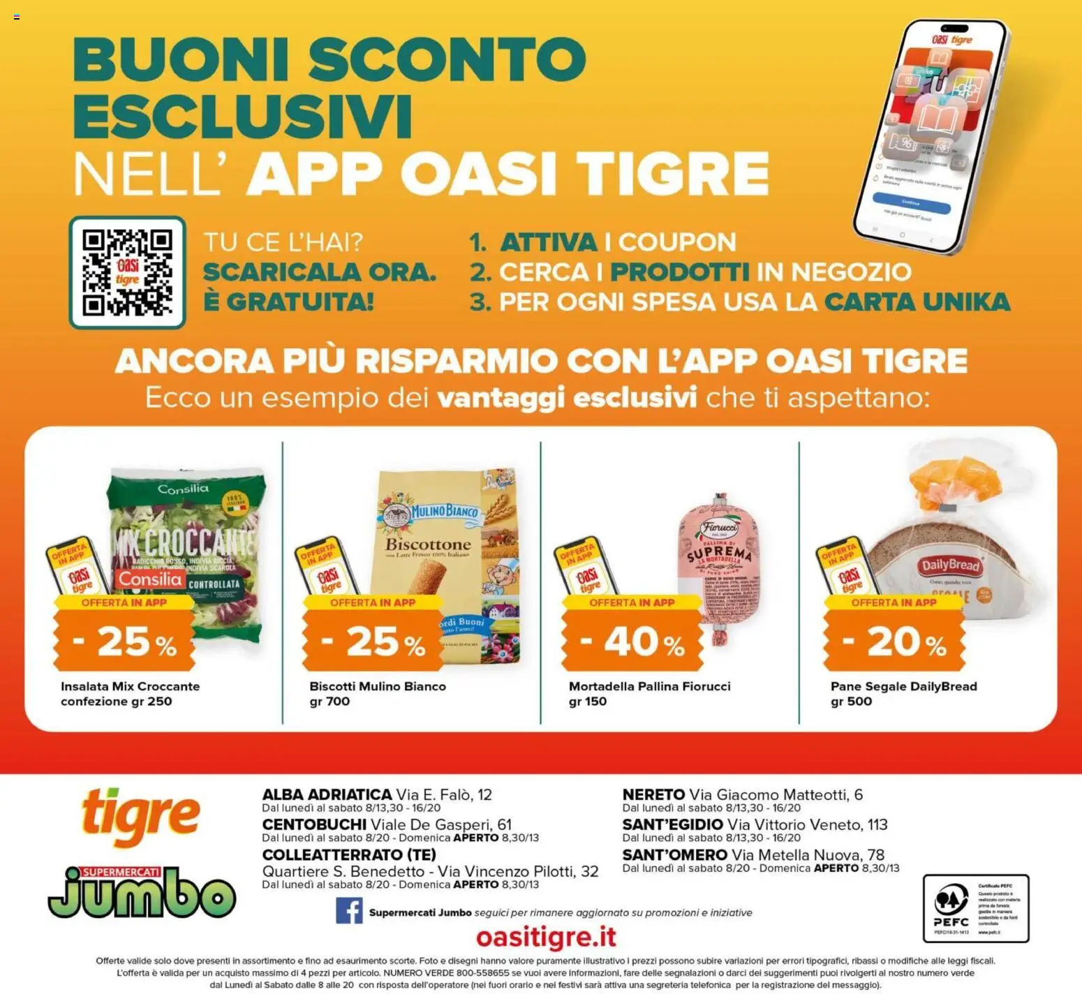 Volantino Tigre del 26.02.2026 | Pagina: 24 | Prodotti: Tè, Insalata, Latte, Mortadella