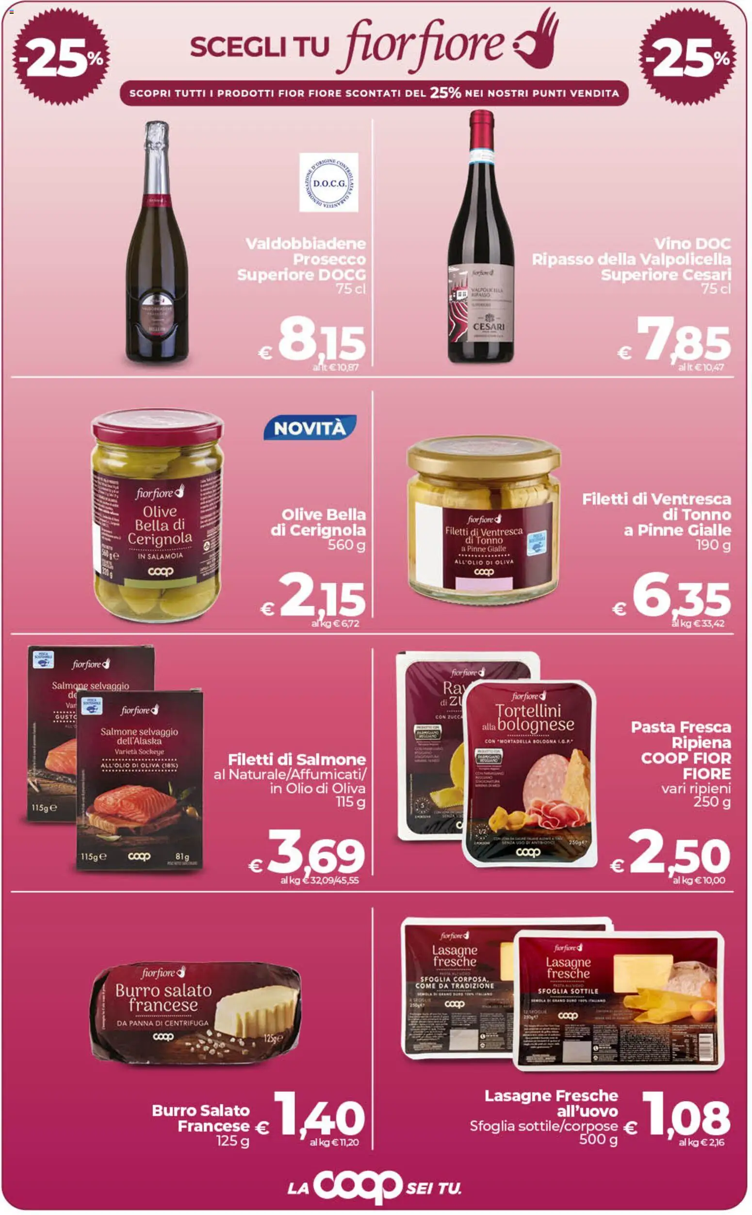 Volantino COOP del 26.03.2026 | Pagina: 12 | Prodotti: Panna, Prosecco, Vino, Pinne