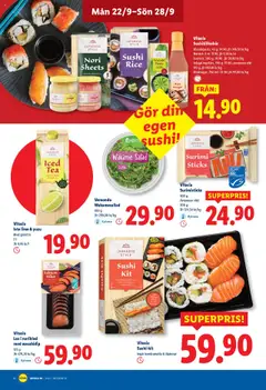 Lidl reklamblad aktuell från 22.09.2025 | Sida: 14 | Produkter: Lax, Te, Lime