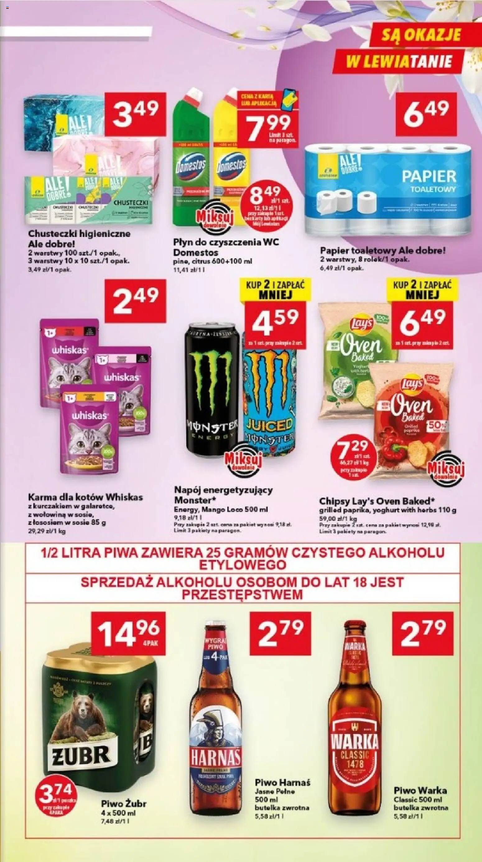 Lewiatan gazetka - Lublin od 15.01.2026 | Strona: 7 | Produkty: Mango, Piwo żubr, Chipsy, Harnaś