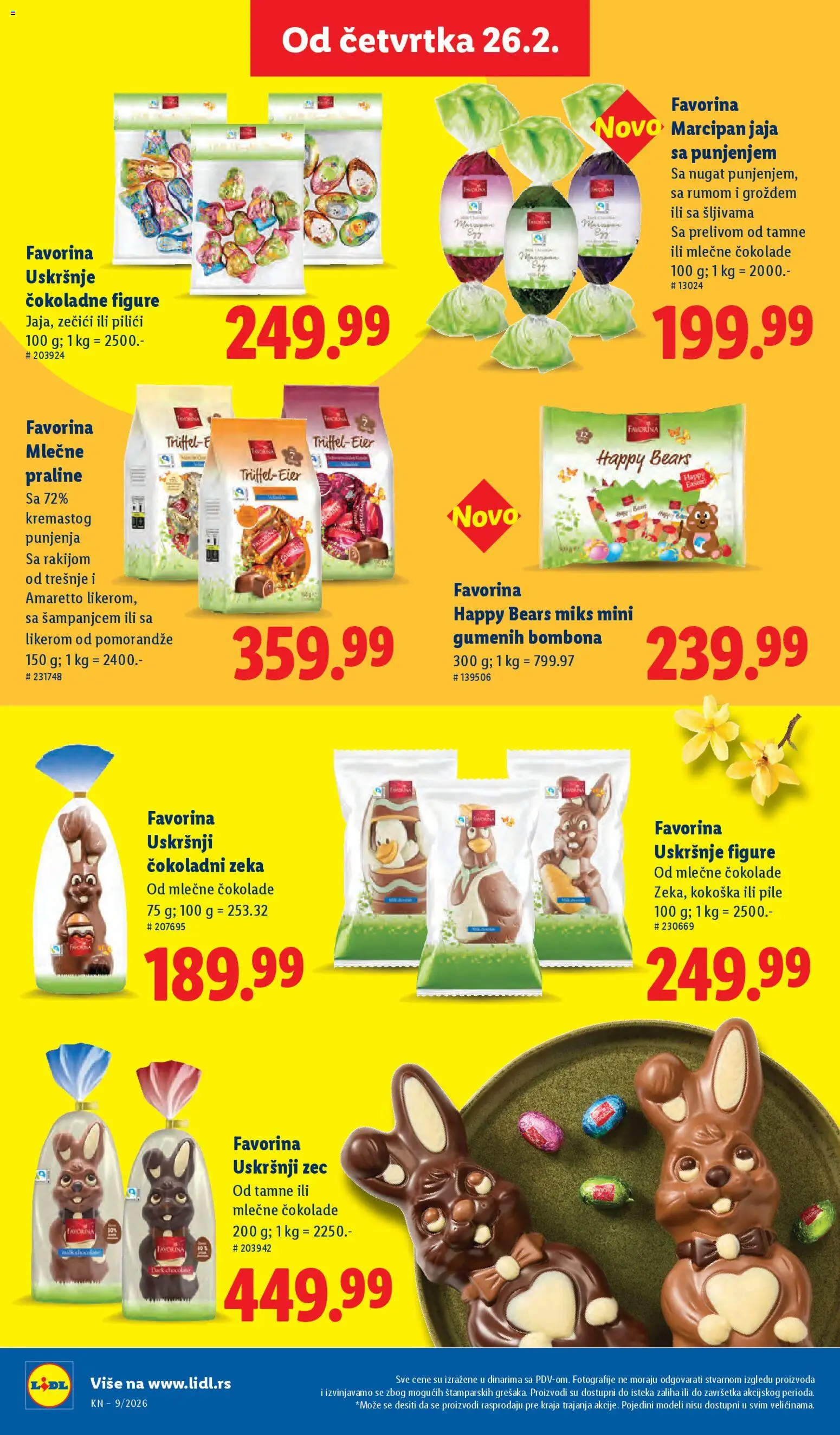 Lidl katalog - važi od 26.02.2026 | Strana: 48 | Proizvode: Kolač, Šolja, Jaja, Čokolada