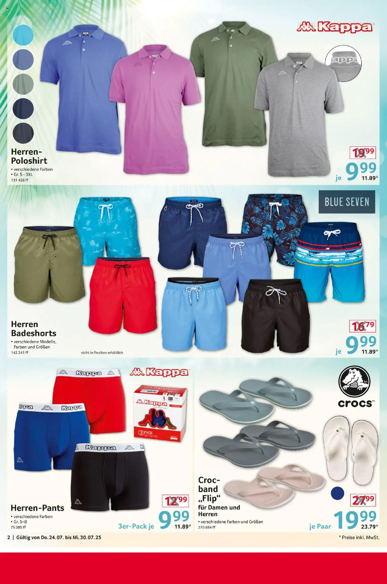 Selgros  Non Food - gültig ab dem 24.07.2025 | Seite: 2 | Produkte: Badeshorts, Poloshirt