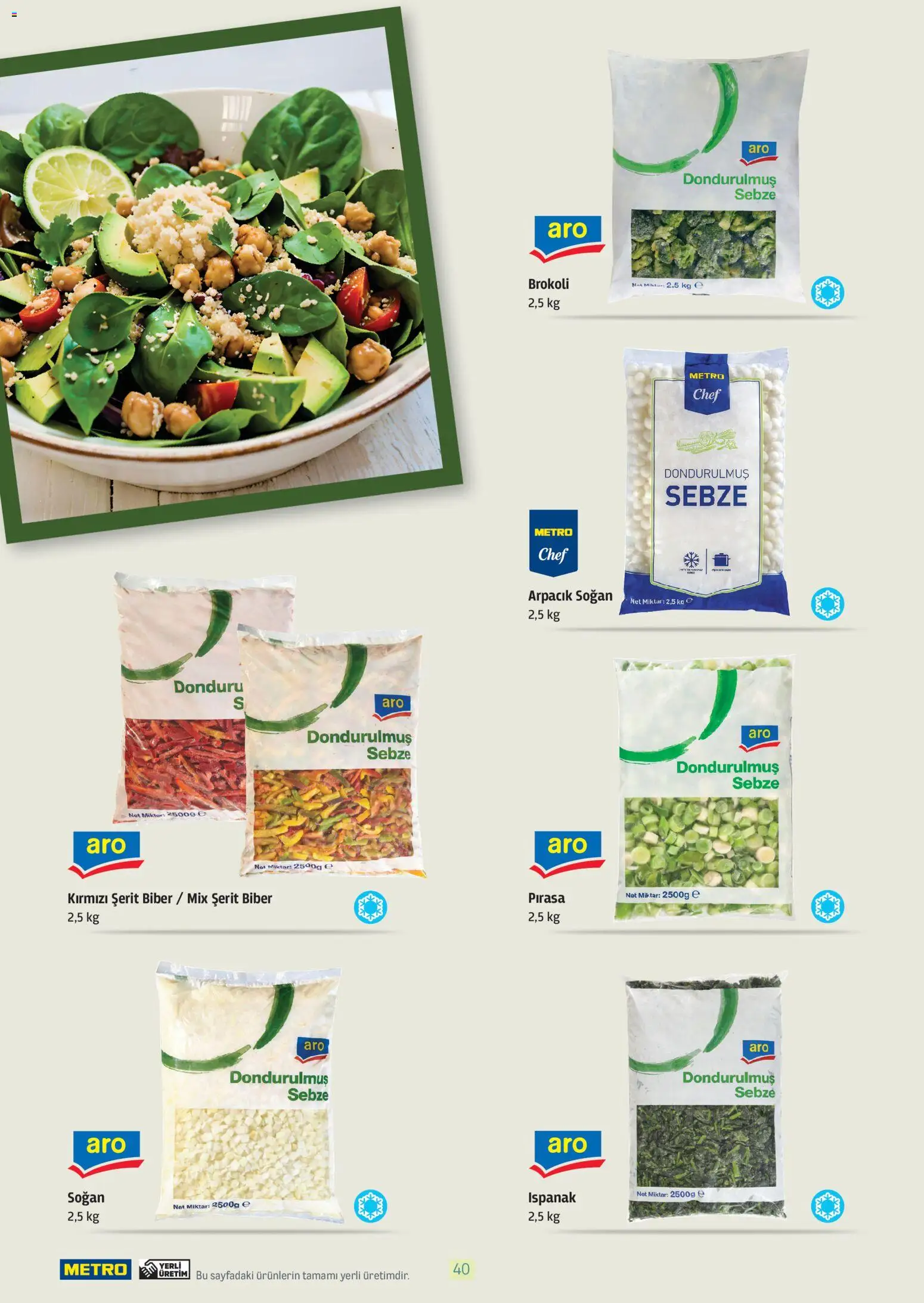 Metro - Bitki Bazlı ve Vegan 2025 - 21.10.2025 tarihinden itibaren geçerlidir | Sayfa: 40 | Ürünler: Pırasa, Ispanak, Biber, Brokoli