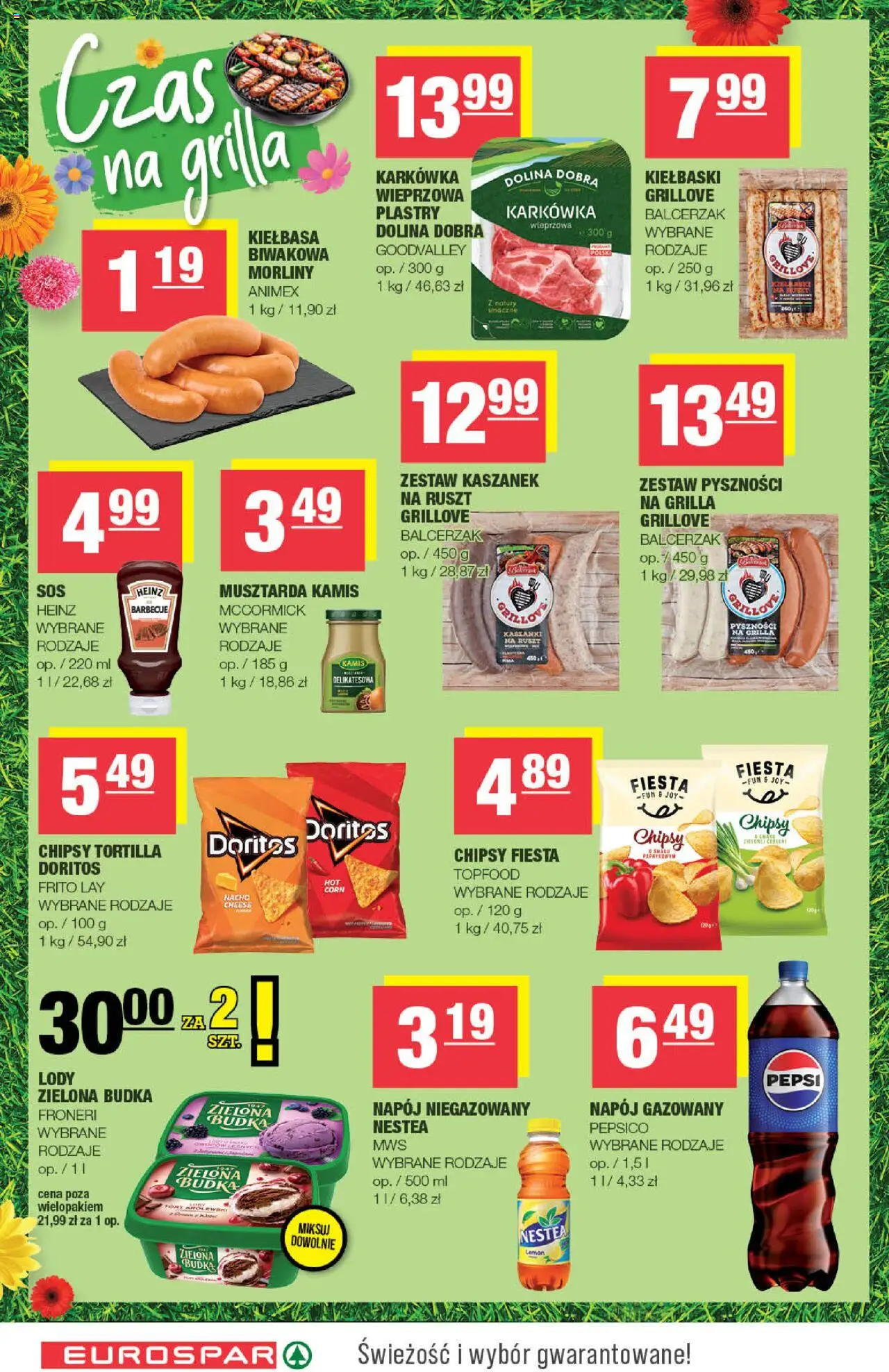 Spar Gazetka - Eurospar od 13.08.2025 | Strona: 8 | Produkty: Chipsy, Pepsi, Ruszt, Musztarda