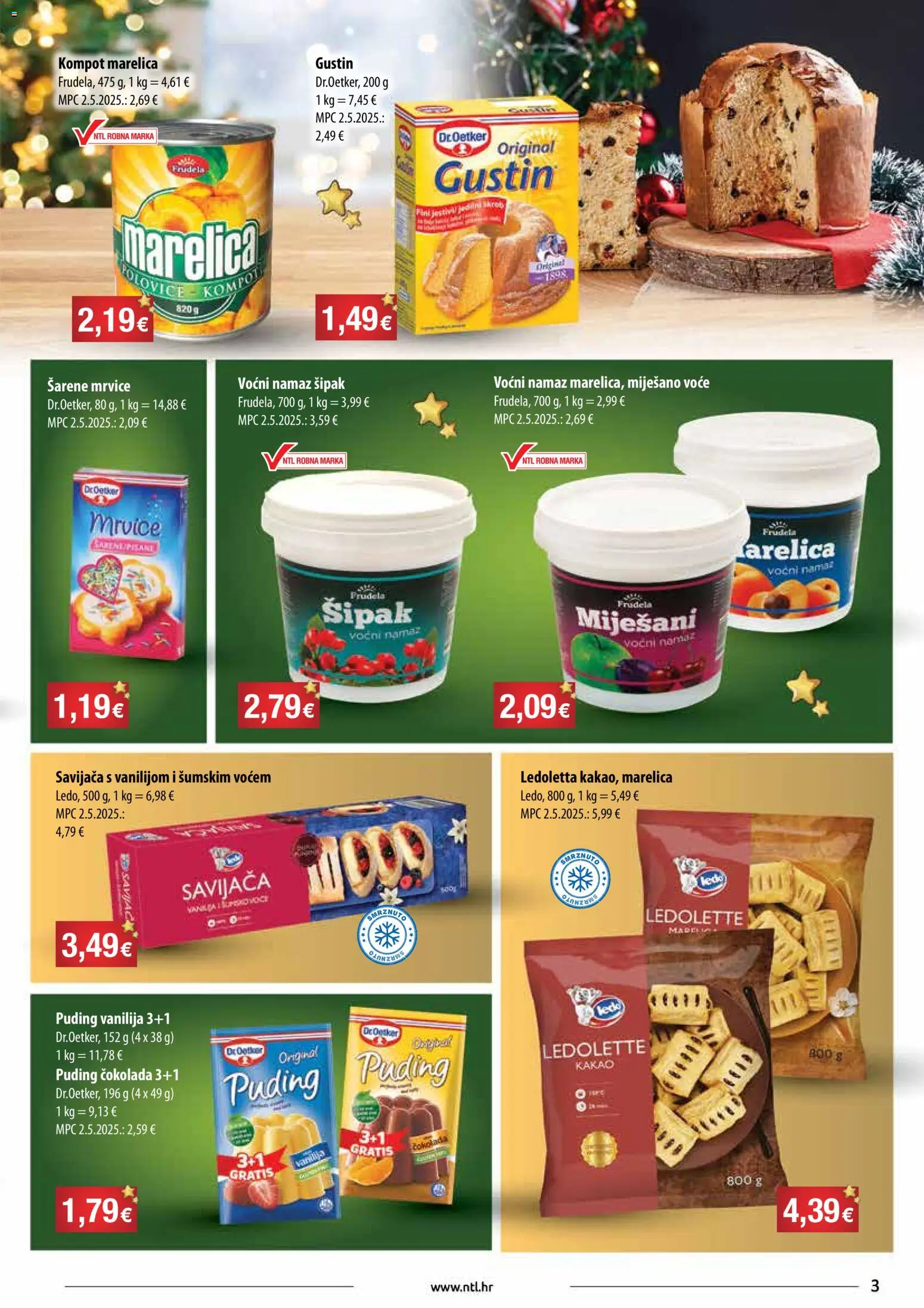 NTL katalog | vrijedi od 03.12.2025 | Stranica: 3 | Proizvodi: Puding, Voće, Kakao, Kompot