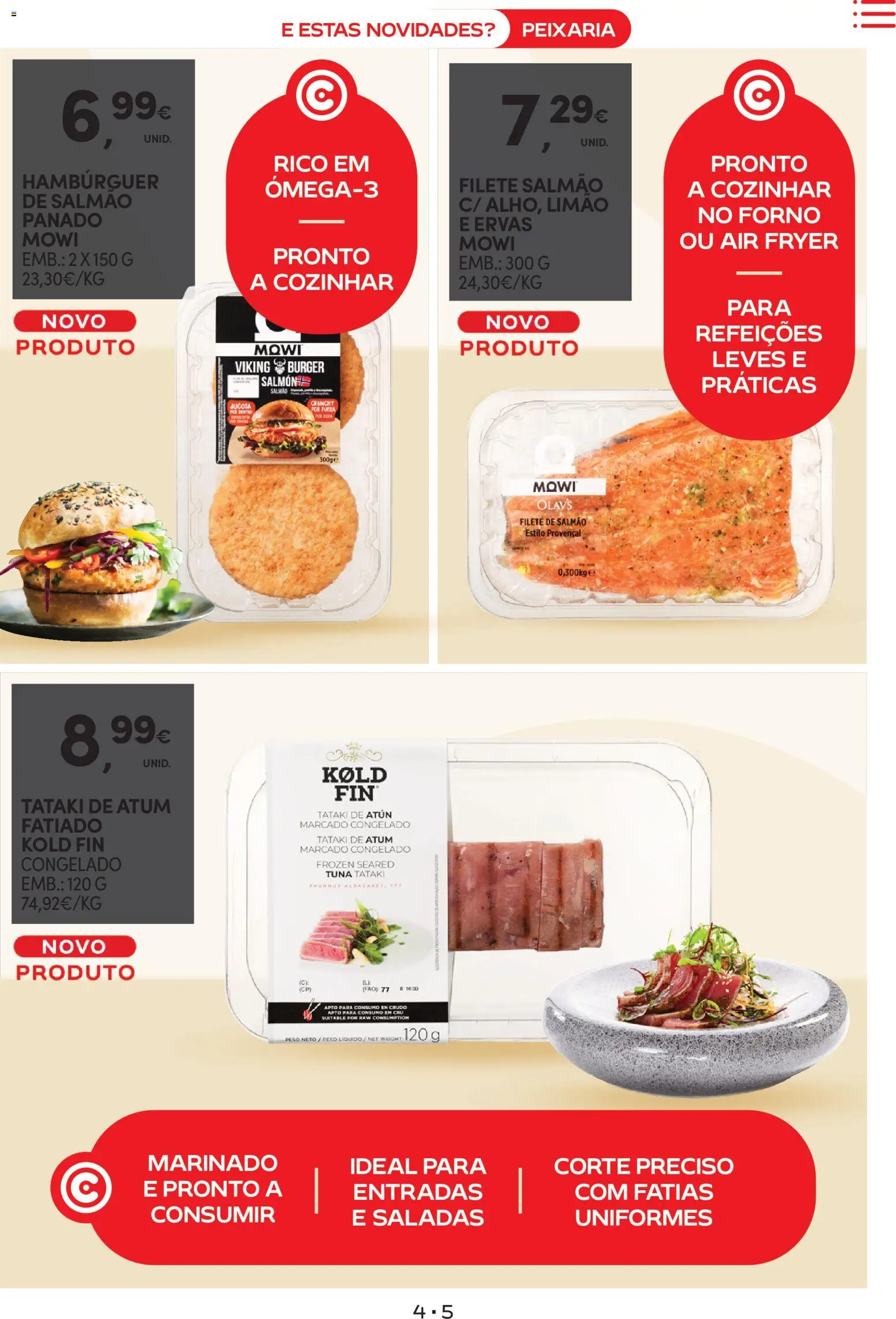 Continente - Novidades de que toda a gente gosta │ válido de 10.02.2026 | Página: 5 | Produtos: Atum, Forno, Air fryer, Hambúrguer