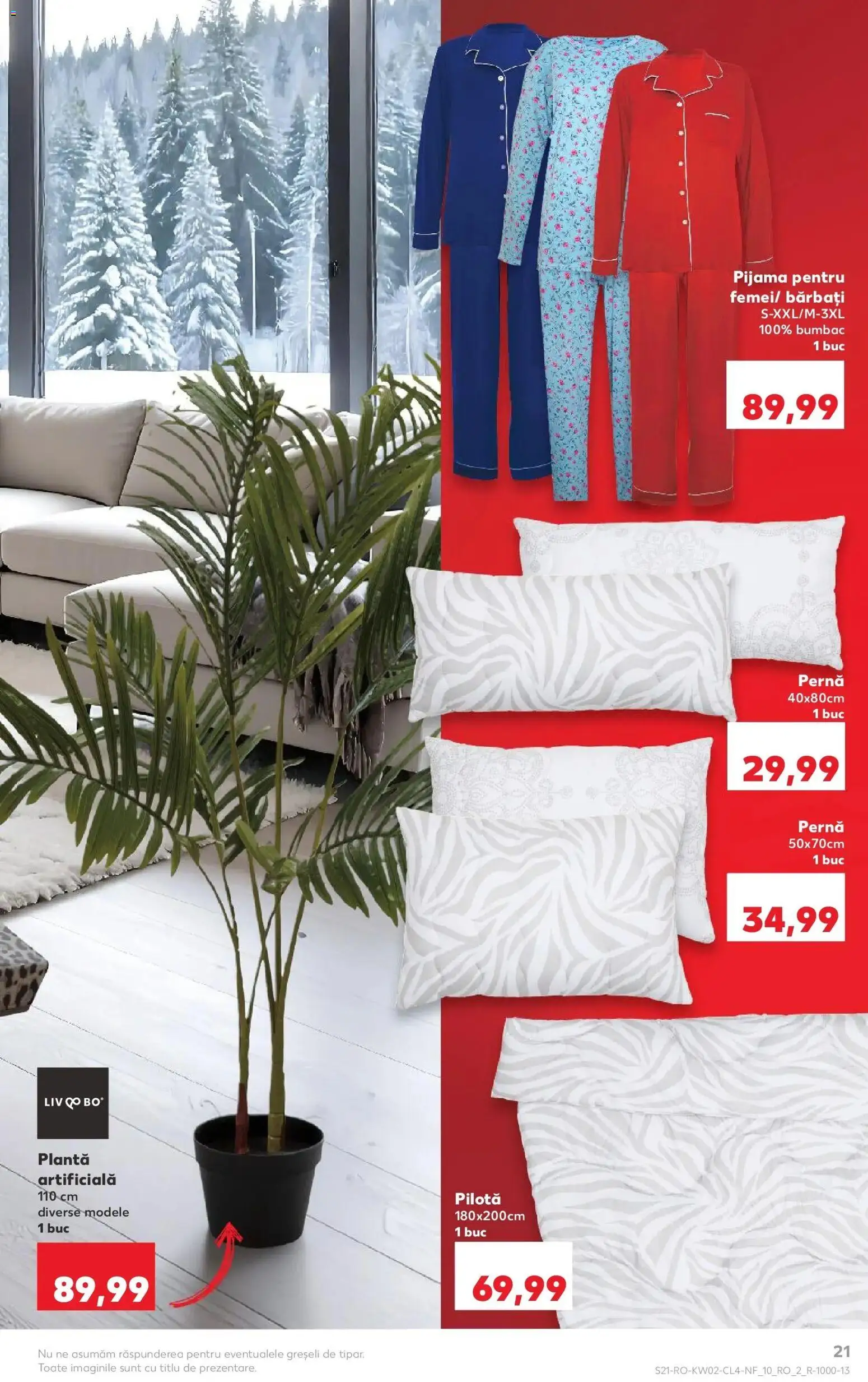 Noul catalog Kaufland – valabil de la 07.01.2026 | Pagină: 21 | Produse: Pernă, Pilotă