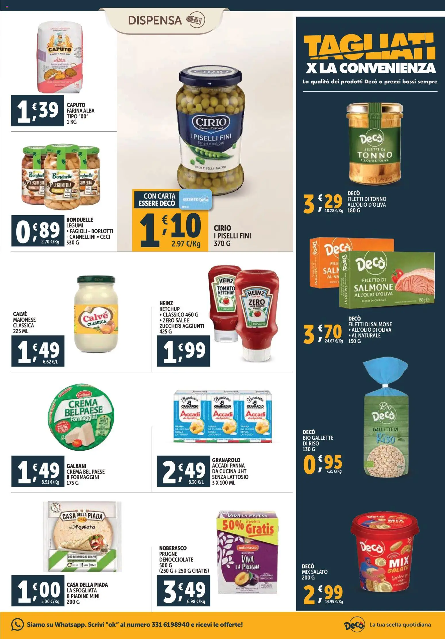 Volantino Decò del 20.11.2025 | Pagina: 13 | Prodotti: Riso, Ketchup, Panna, Olio