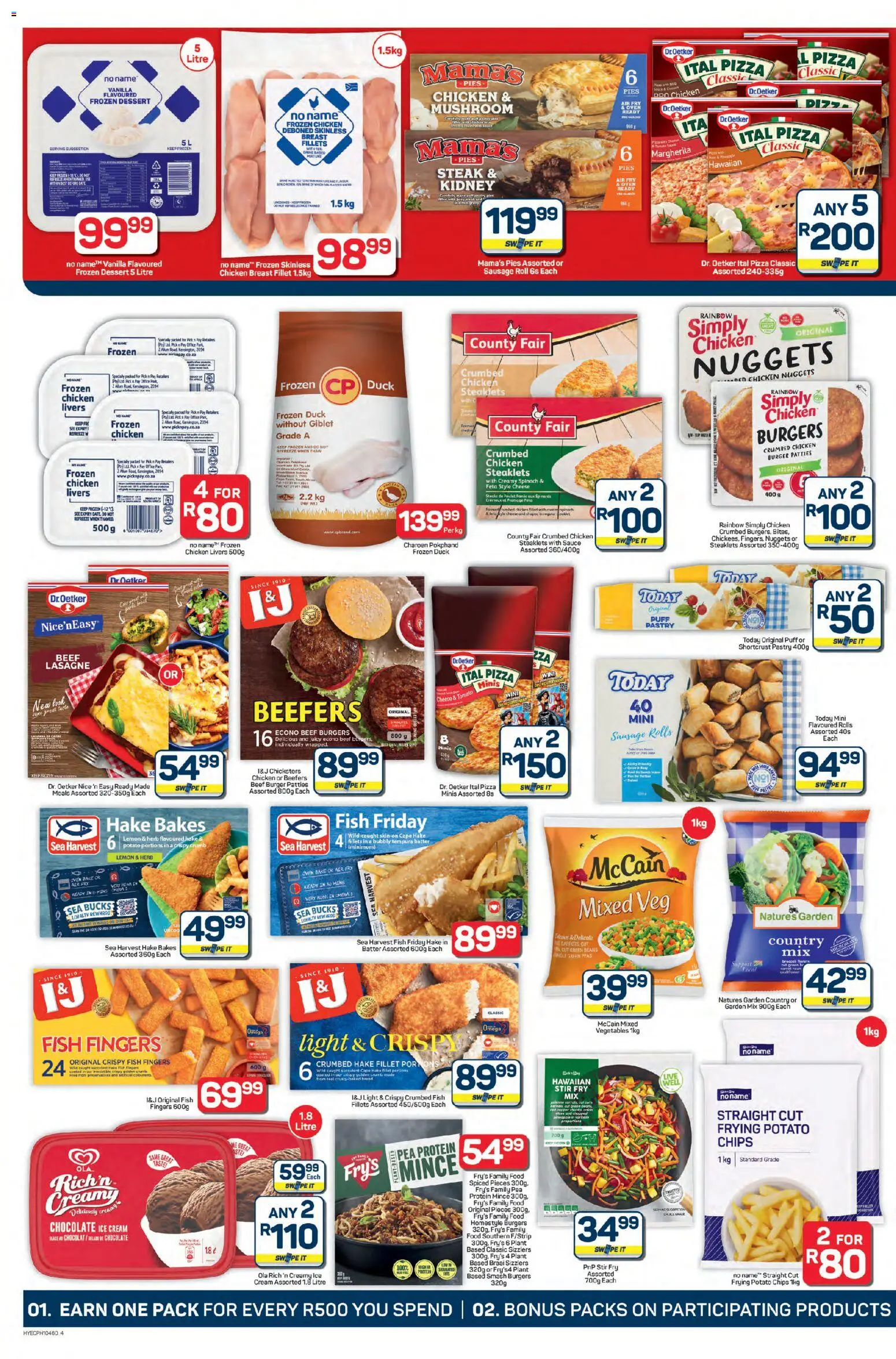 New Pick n Pay catalogue – valid from 23.10.2025 | Page: 4 | Products: Oven, Fish, Ice cream, Lemon