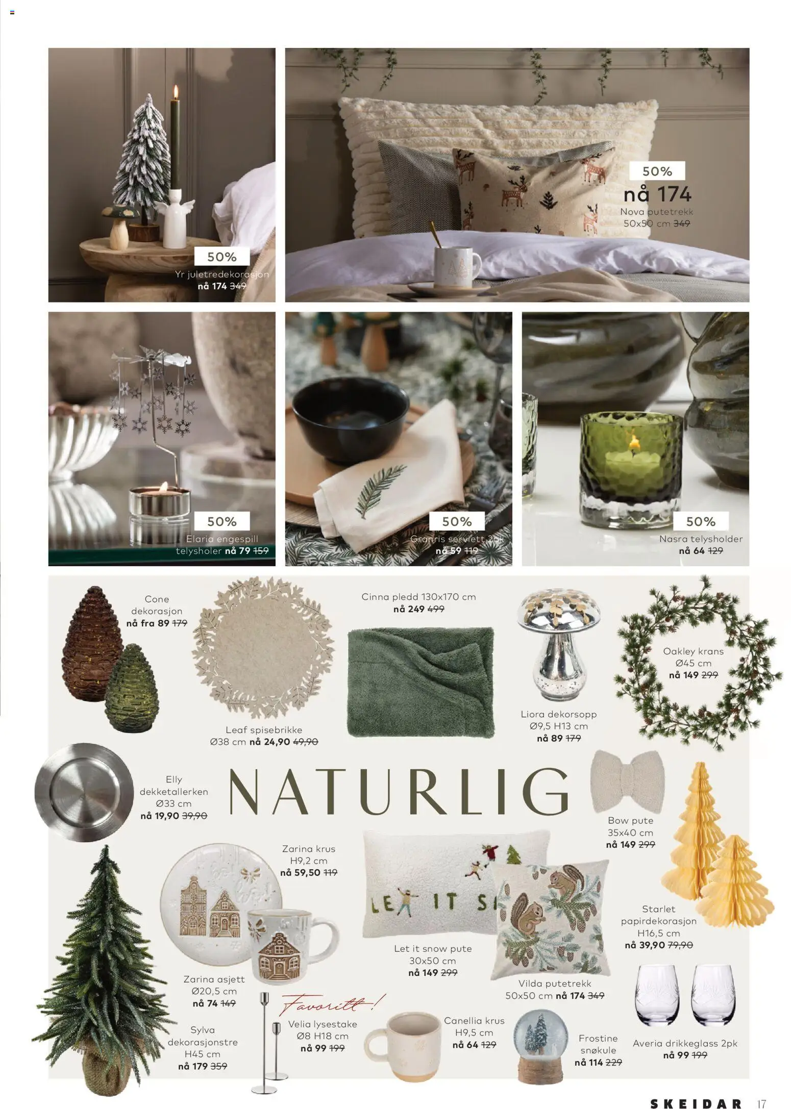 {H1} | Side: 17 | Produkter: Pledd, Pute, Putetrekk