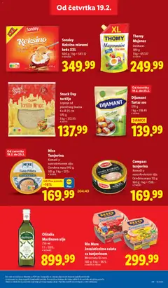 Dijamant Tartar sos, 270 g; 1 kg = 518.49 - pregled Lidl kataloga - važi od 19.02.2026 | Strana: 25