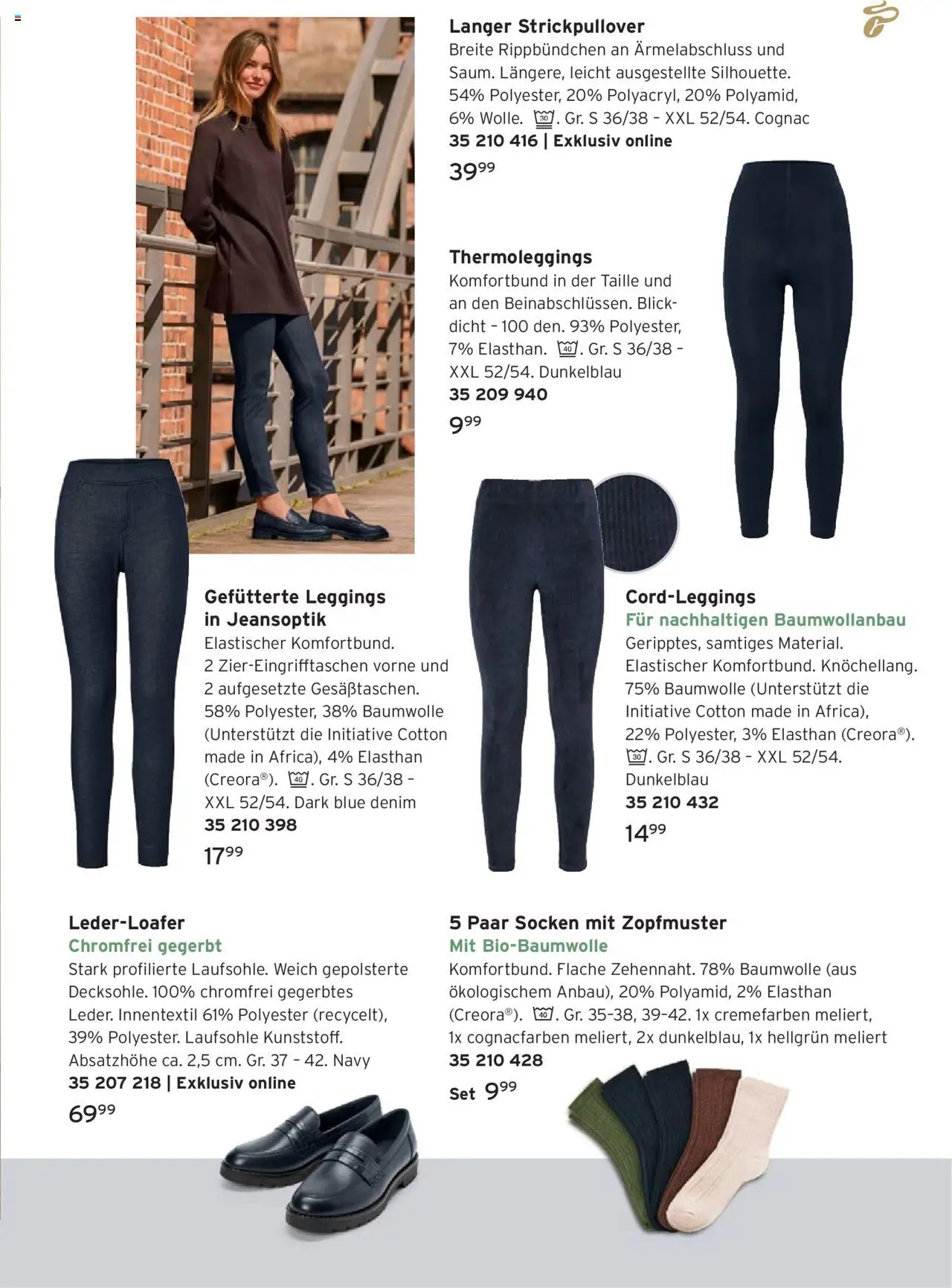 Prospekt Tchibo Happy Herbst für alle – gültig ab 24.09.2025 | Seite: 21 | Produkte: Socken, Leggings