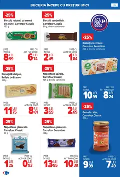 Ofertele Carrefour valabile de la 08.01.2026 | Pagină: 23 | Produse: Mici, Napolitane, Cacao, Biscuiți