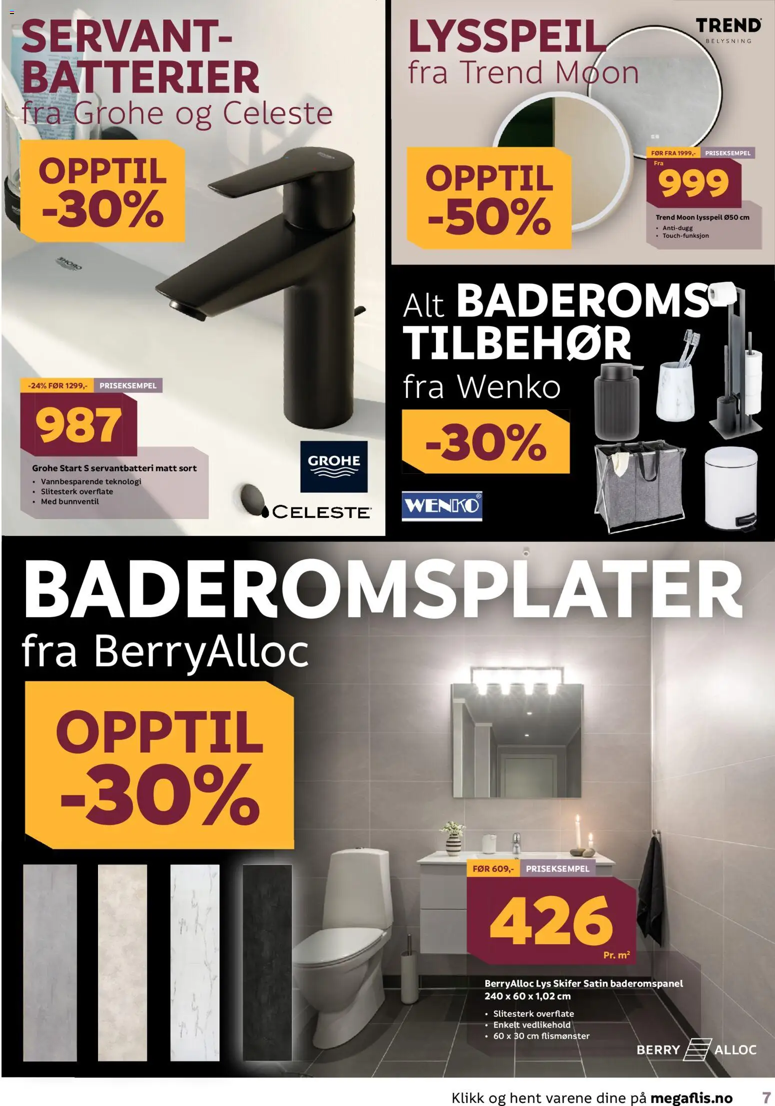 {H1} | Side: 7 | Produkter: Сантехнічне кріплення, Lys, Servant