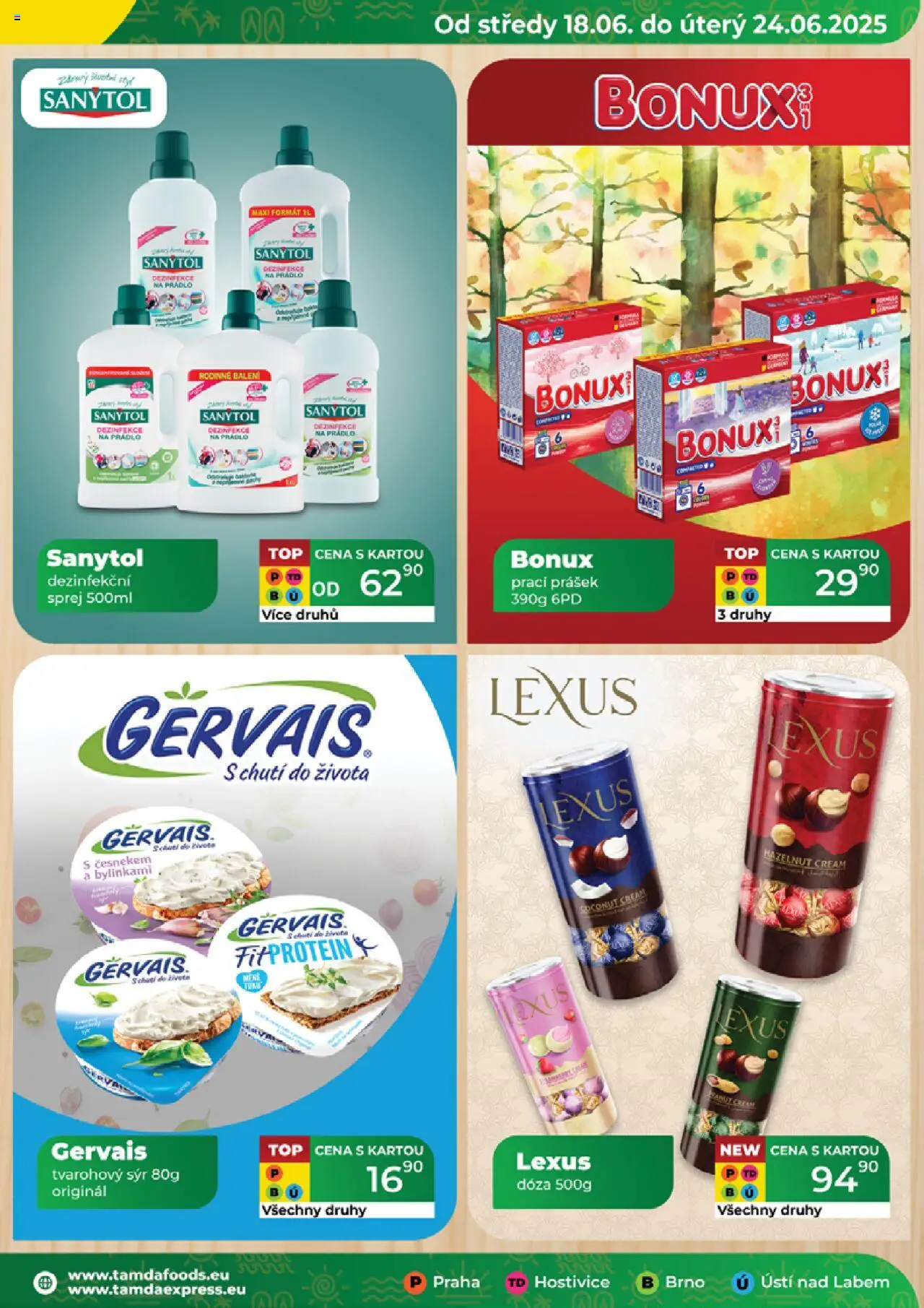 Tamda Foods leták od 18.06.2025 | Strana: 21 | Produkty: Sýr, Gervais, Prací Prášek, Bonux