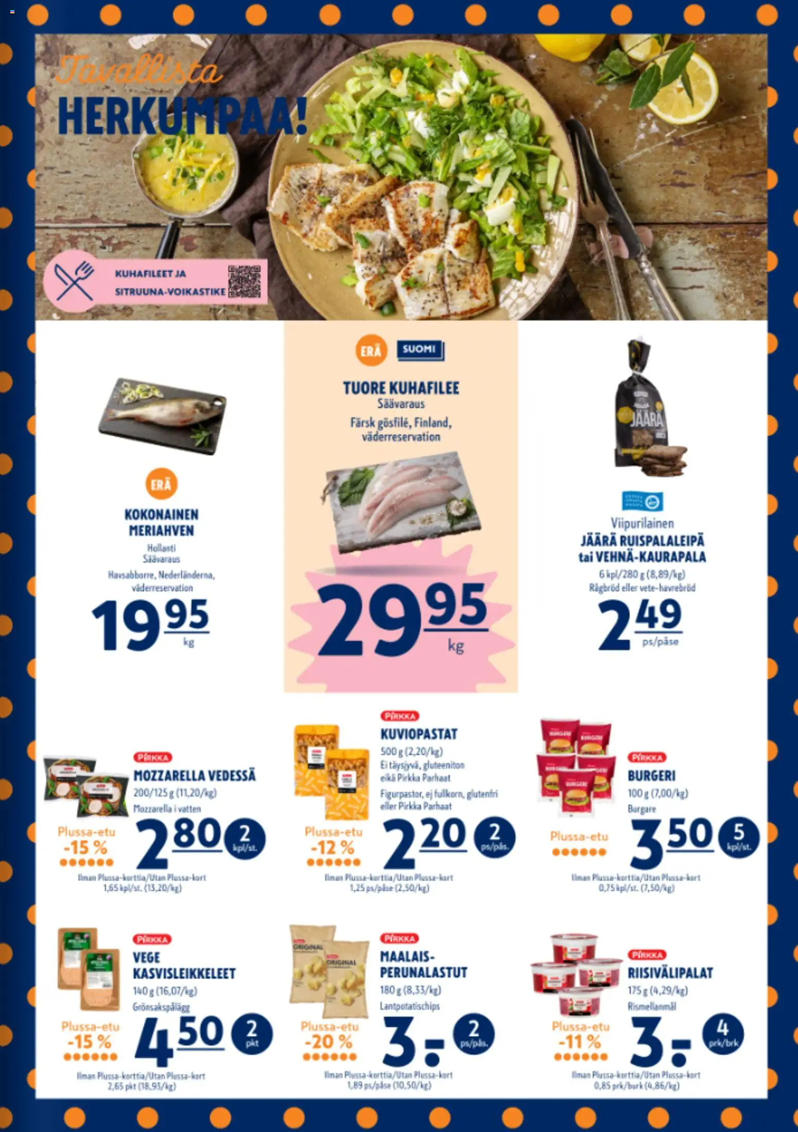 K-Supermarket tarjoukset – voimassa 13.11.2025 alkaen | Sivu: 3 | Tuotteet: Kokonainen, Mozzarella