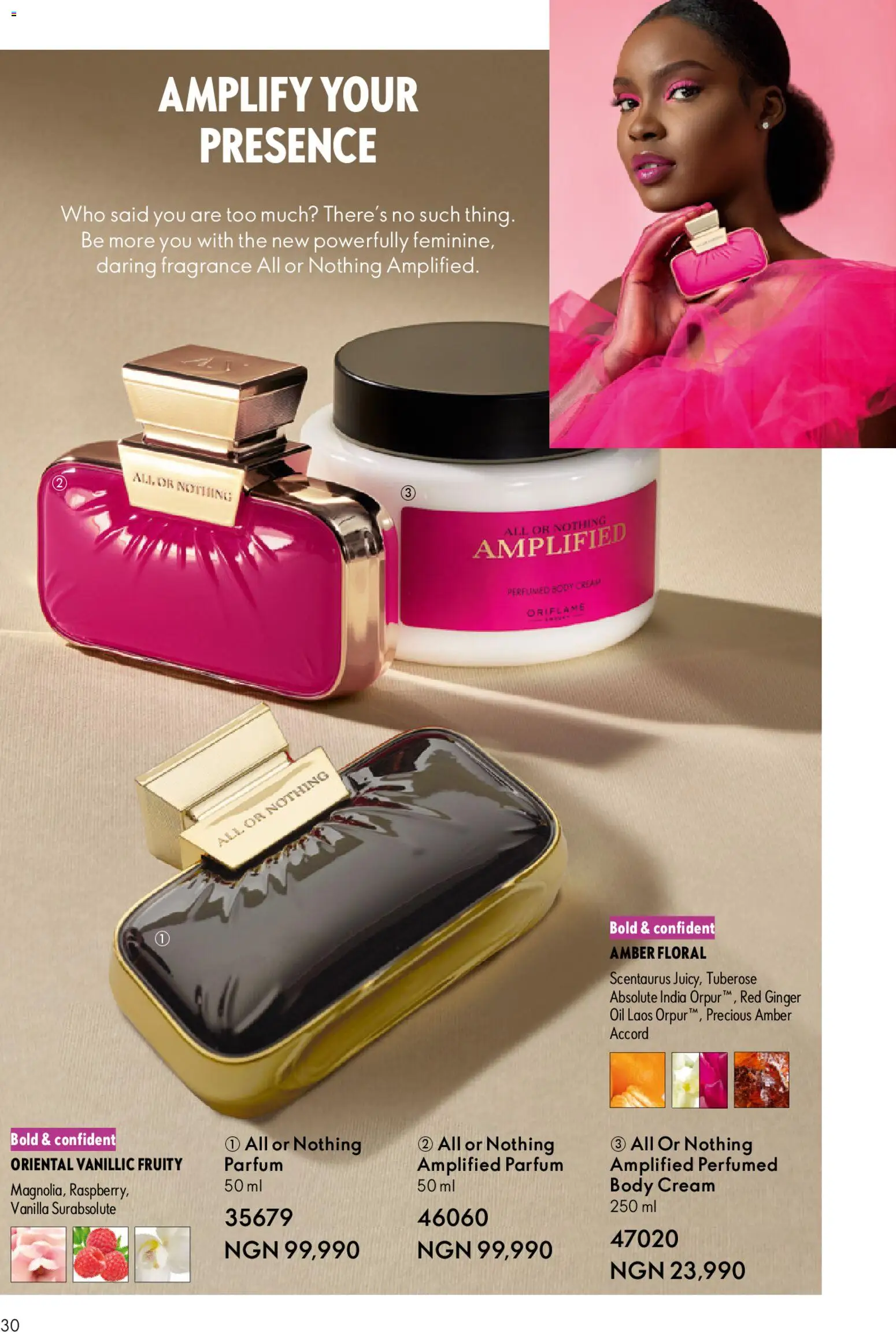 Oriflame Catalogue 2/2026 valid from 01.04.2026 | Page: 30 | Products: Cream, Fragrance, Oil, Sekáček