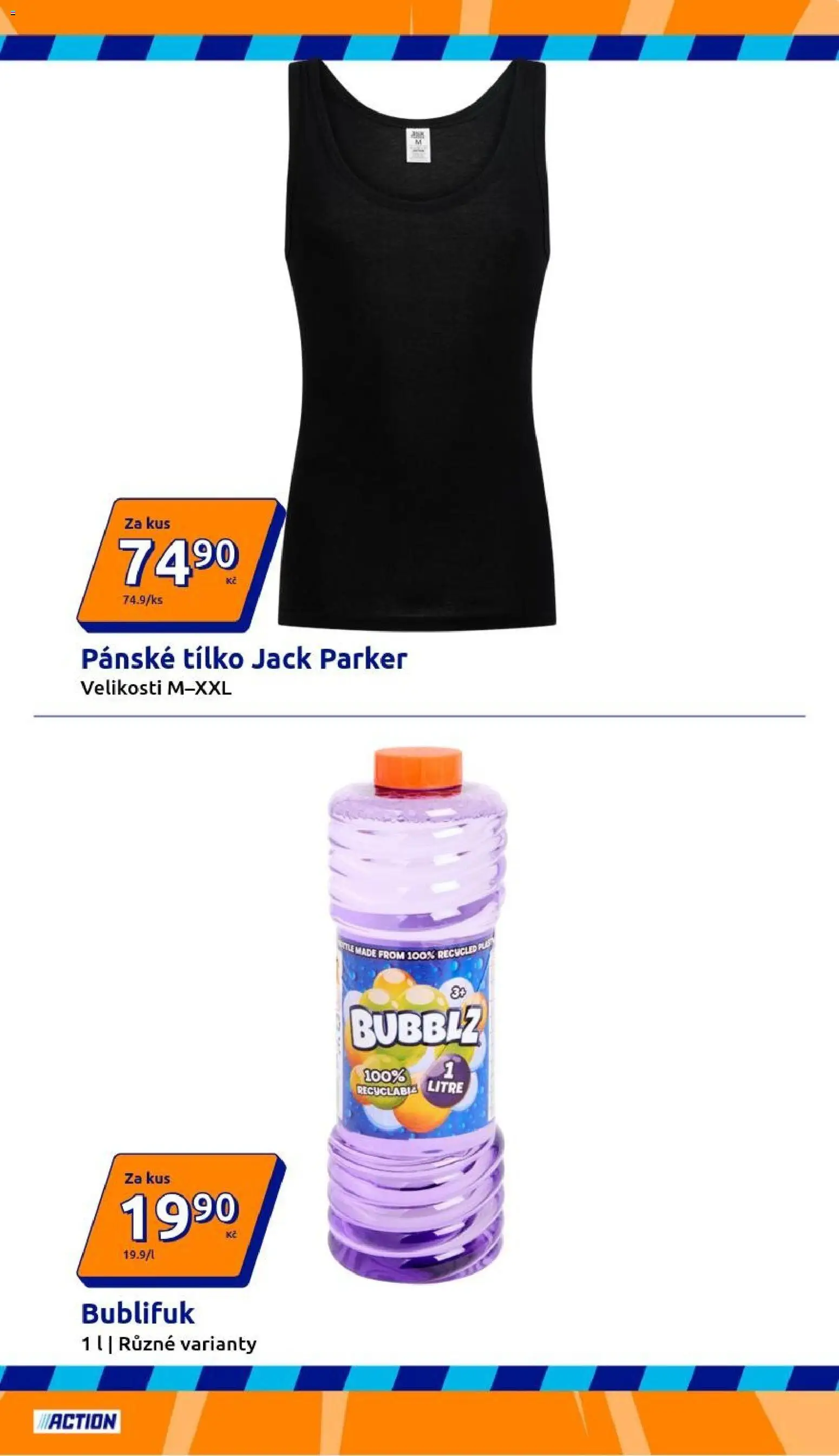 Action leták od 29.04.2026 | Strana: 3 | Produkty: Tílko, Bublifuk