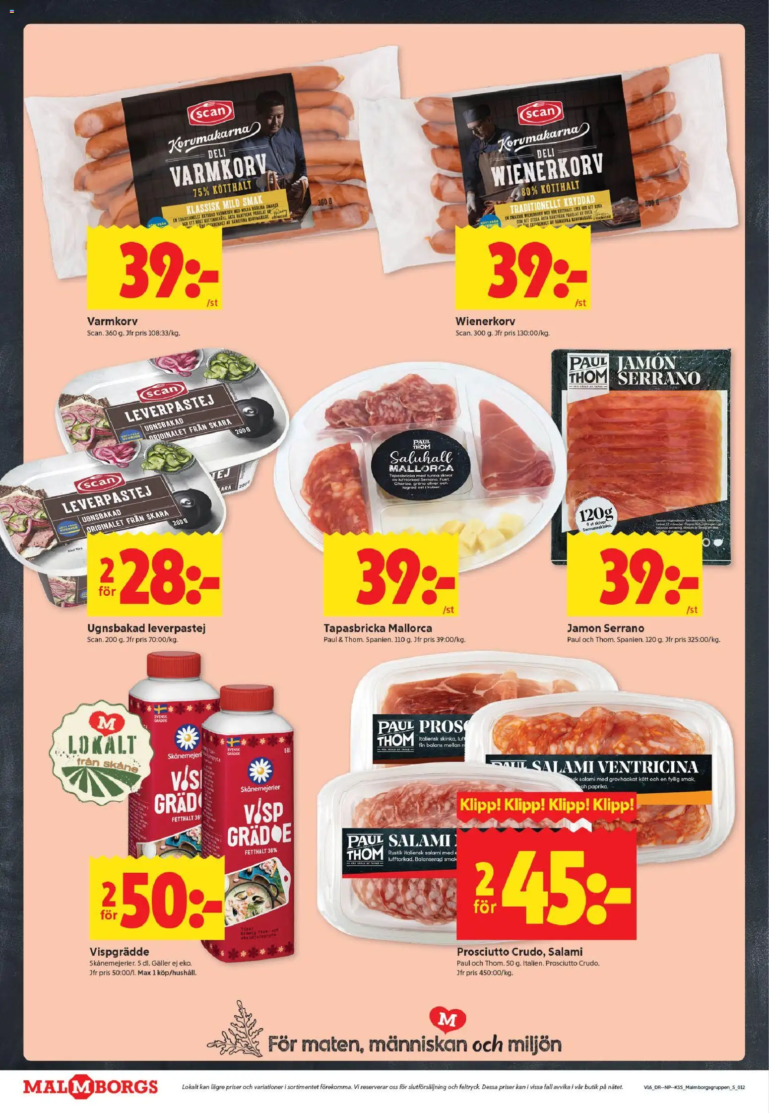 ICA Kvantum reklamblad aktuell från 13.04.2026 | Sida: 12 | Produkter: Visp, Varmkorv, Leverpastej, Vispgrädde