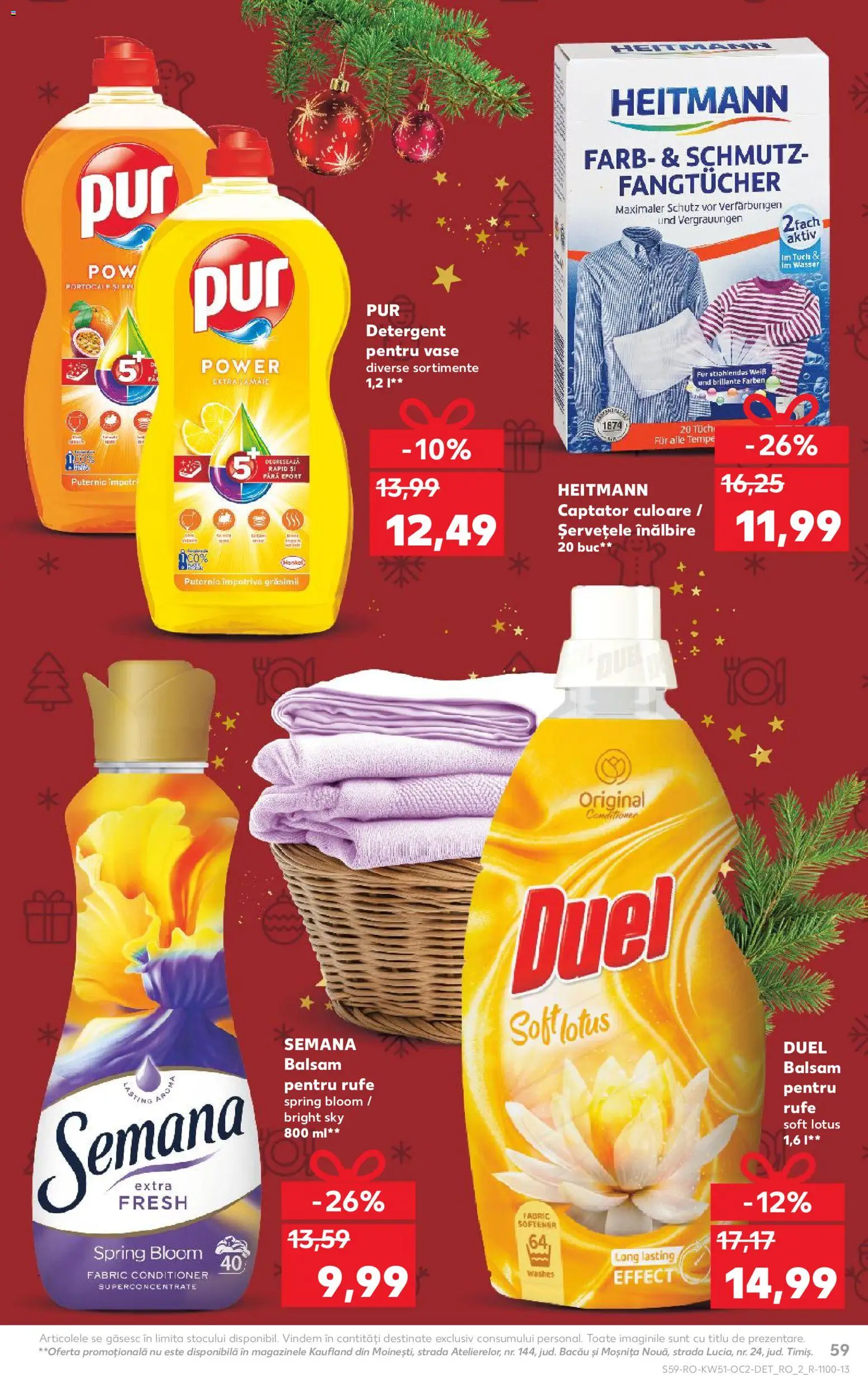 Kaufland RO akciós ujság - amely érvényes a következő dátumtól: 17.12.2025 | Oldal: 59
