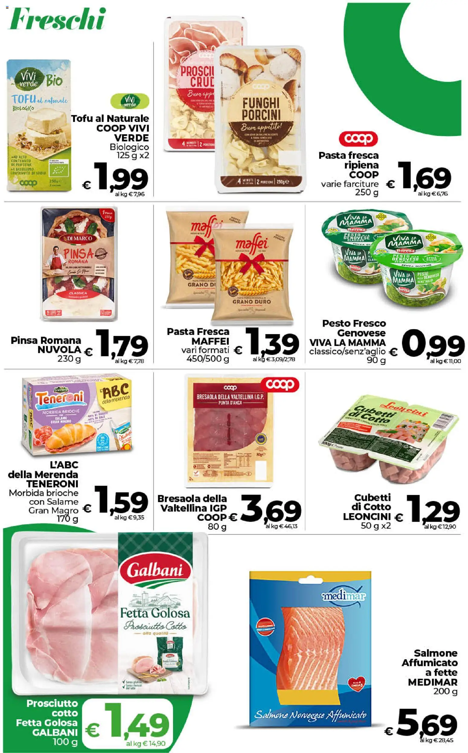 Volantino COOP del 17.04.2026 | Pagina: 6 | Prodotti: Salame, Pasta, Funghi, Pesto