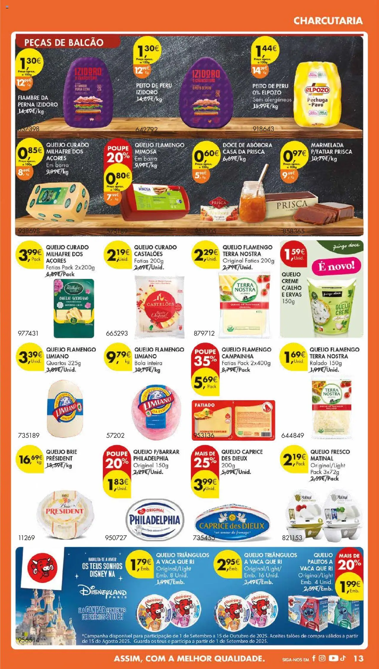Pingo Doce folheto │ válido de 09.09.2025 | Página: 17 | Produtos: Peito de peru, Peru, Campainha, Creme