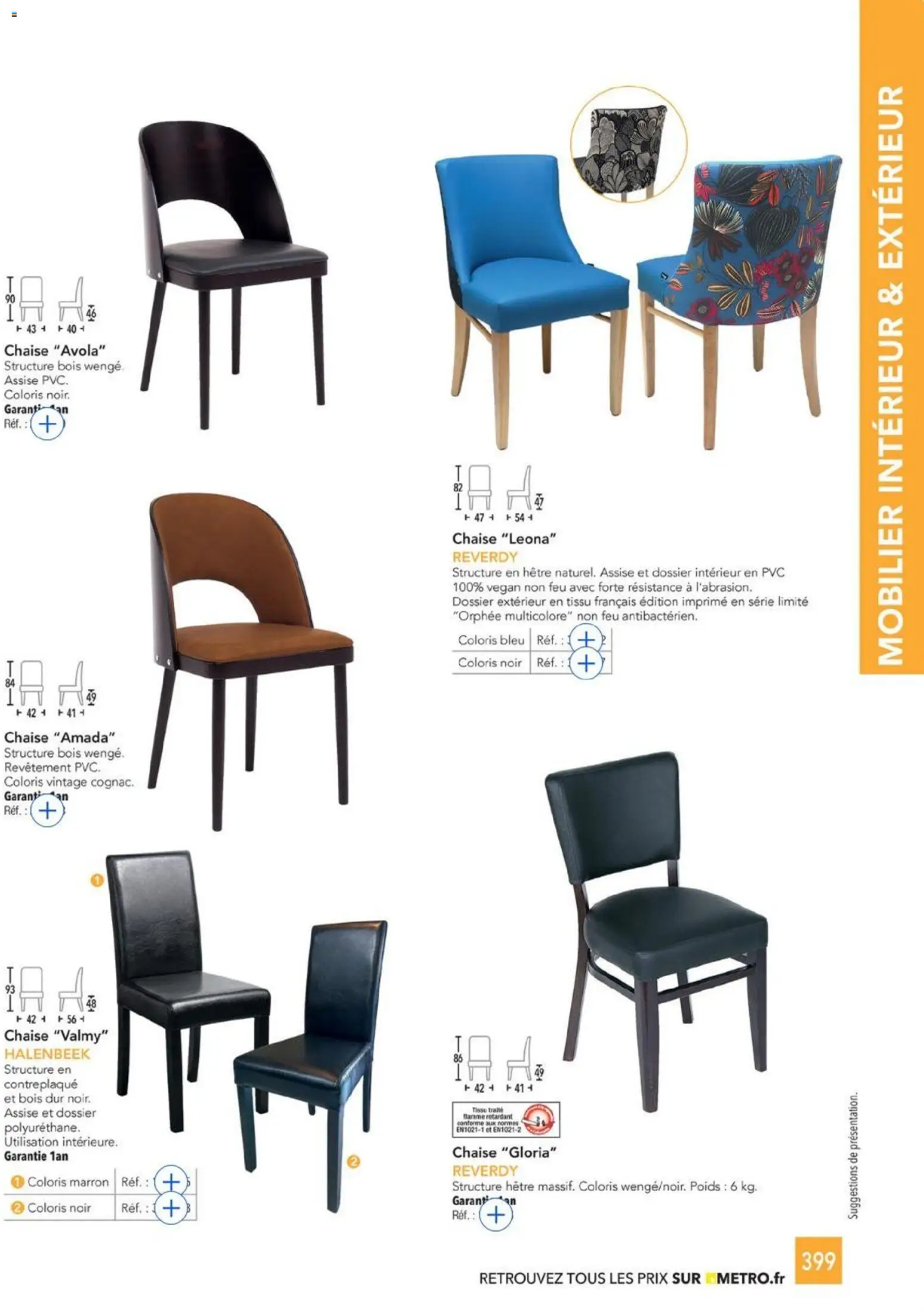 {H1} | Page: 399 | Produits: Poids, Chaise