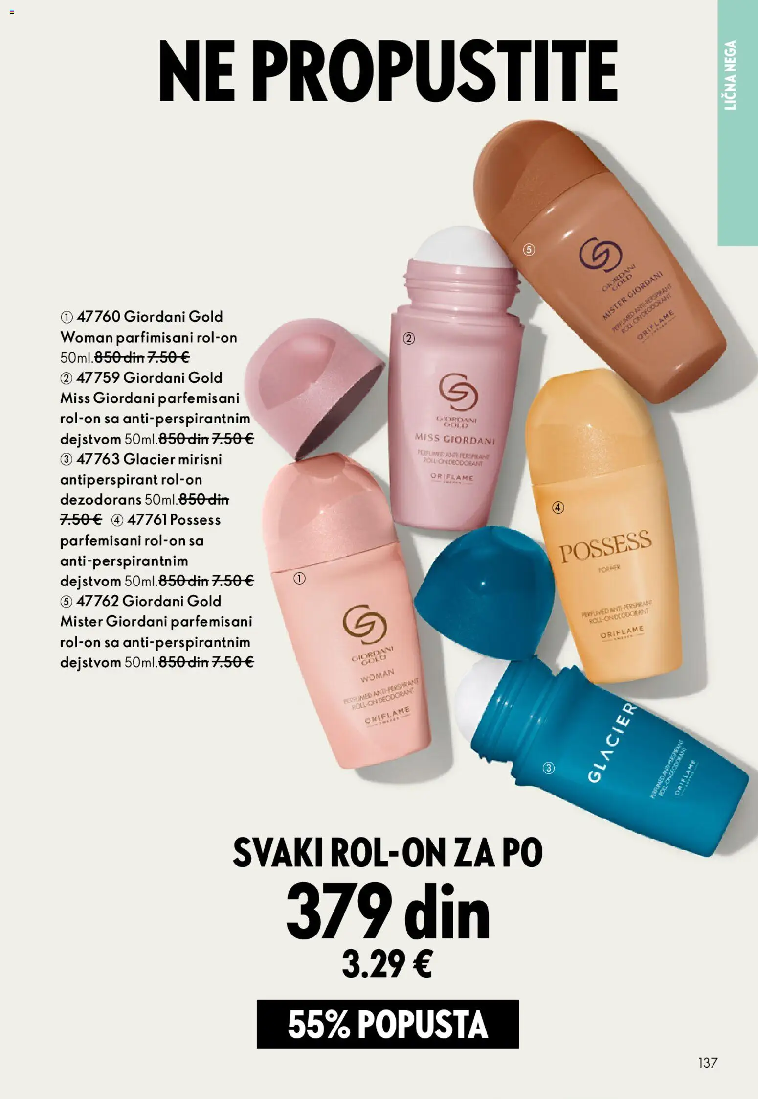 Oriflame katalog - važi od 01.04.2026 | Strana: 137