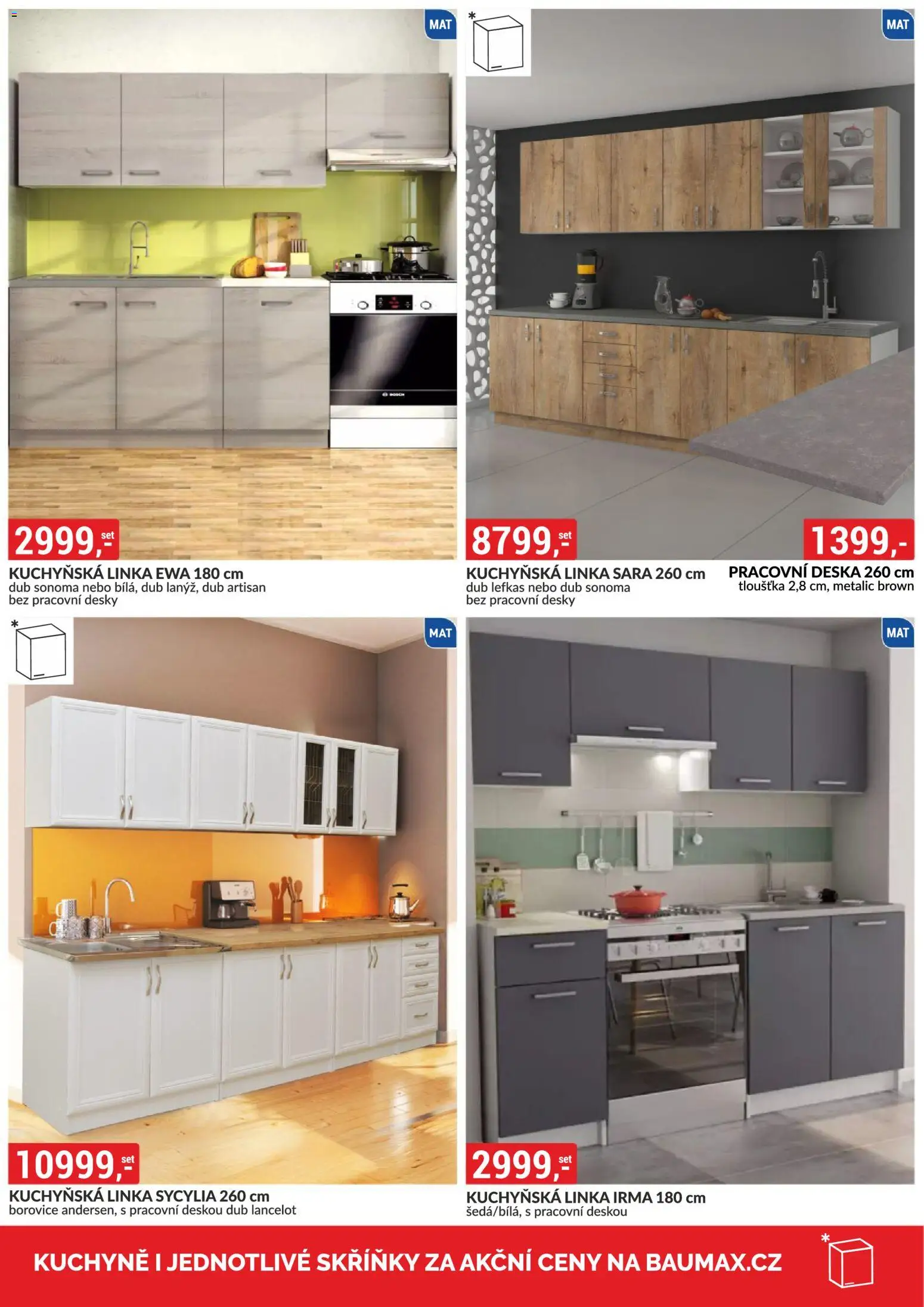BAUMAX leták - Vaše bydlení, vaše pravidla od 01.11.2025 | Strana: 11 | Produkty: Kuchyňská linka, Pracovní deska, Desky, Kuchyně