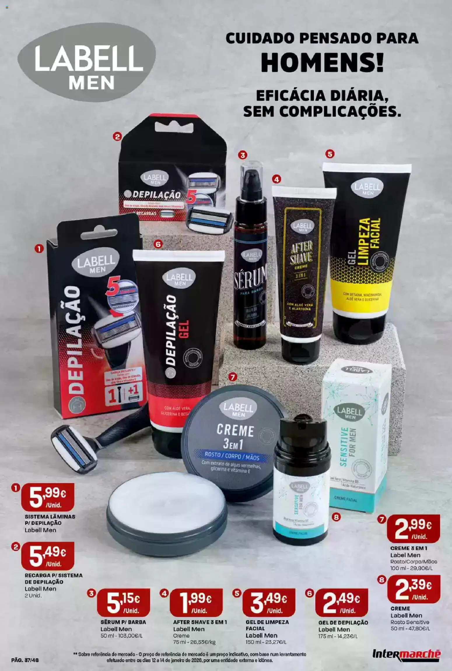 Intermarché folheto │ válido de 12.02.2026 | Página: 37 | Produtos: Base, Sérum, Creme, Gel de limpeza