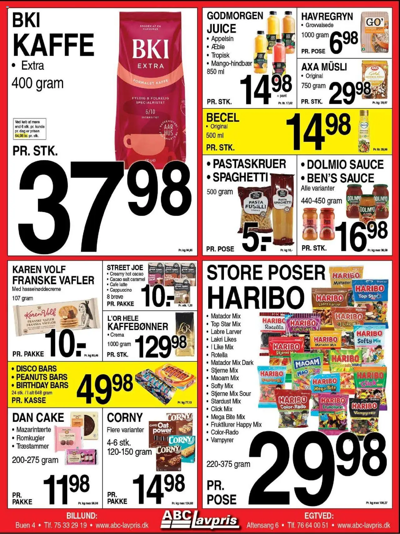 Abc Lavpris tilbudsavis – gyldig fra 15.10.2025 | Side: 5 | Produkter: Kaffe, Pasta, Pastaskruer, Romkugler