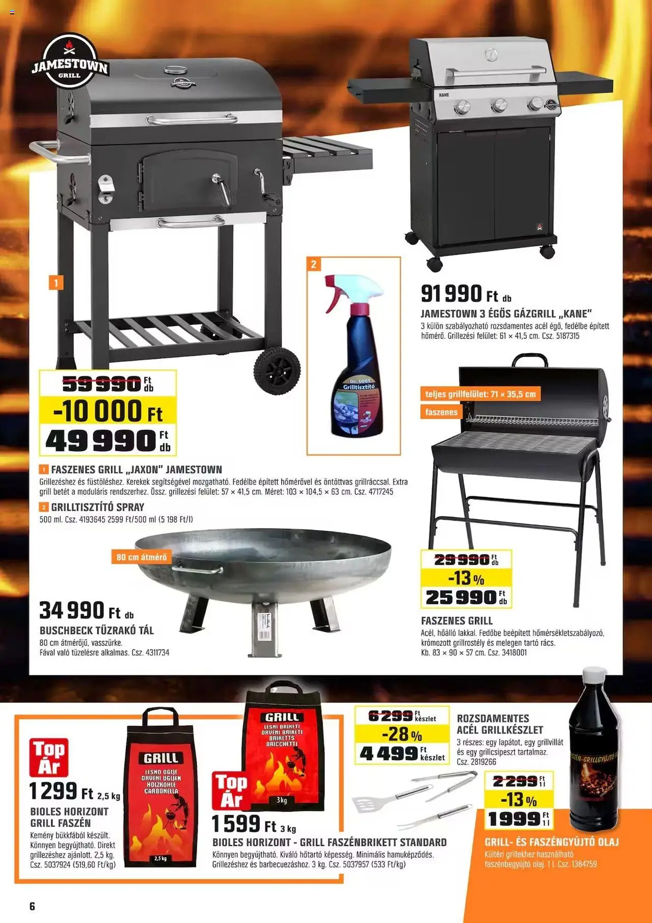 OBI akciós ujság - amely érvényes a következő dátumtól: 03.06.2025 | Oldal: 6 | Termékek: Grill, Gázgrill, Olaj