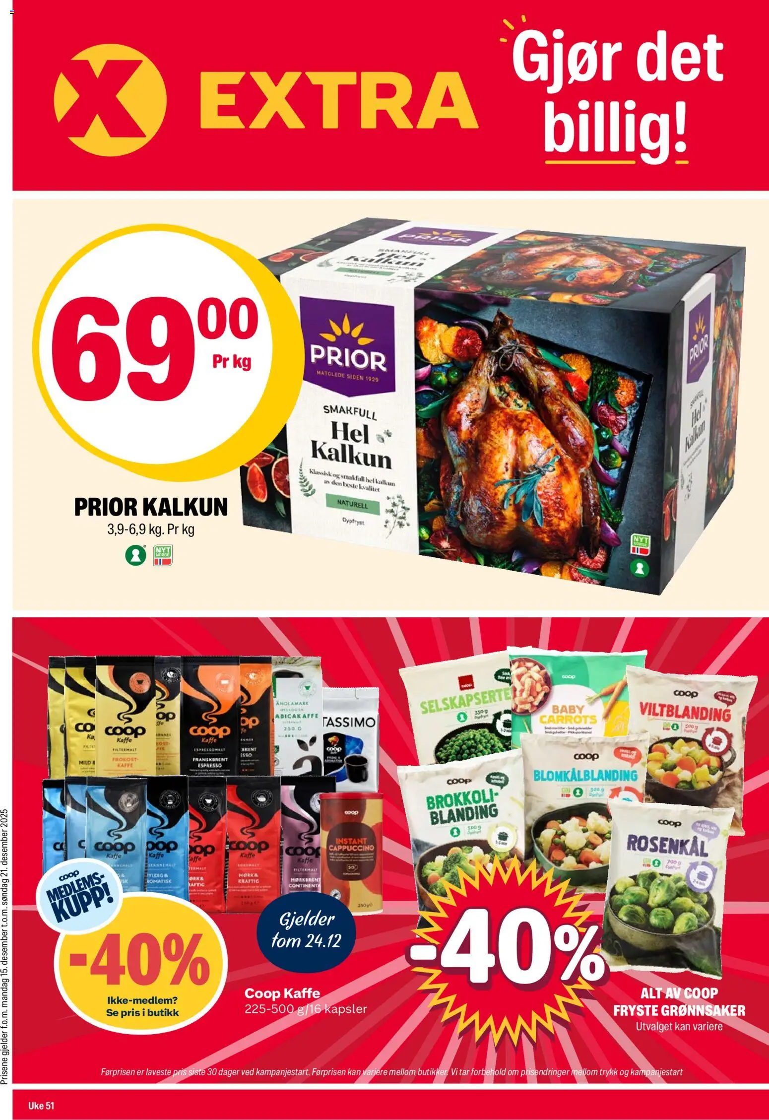 {H1} | Side: 1 | Produkter: Brokkoli, Recipiente, Упаковочная бумага, Kalkun