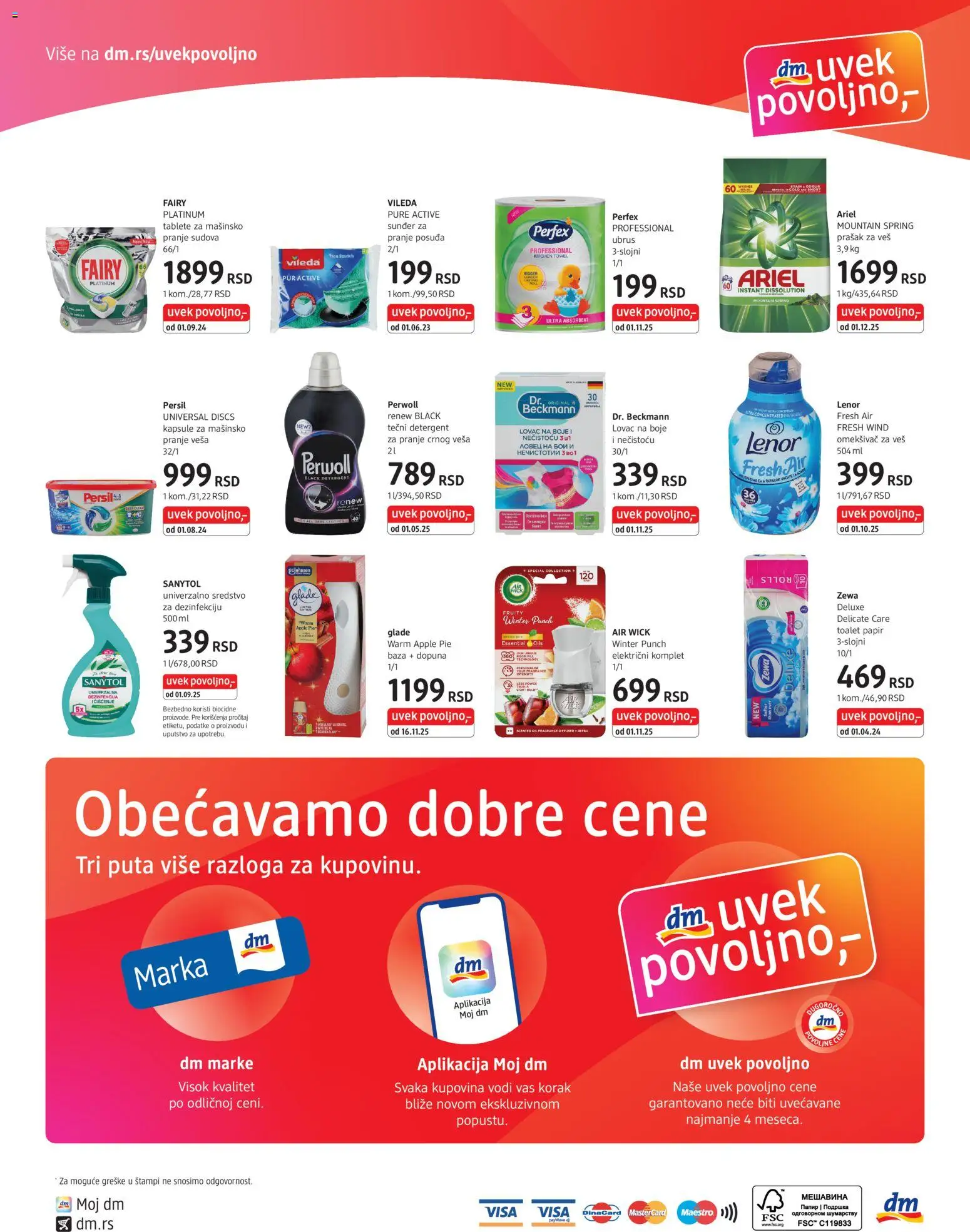 DM Drogerie katalog - važi od 01.12.2025 | Strana: 8 | Proizvode: Toalet papir, Air wick, Vileda, Persil