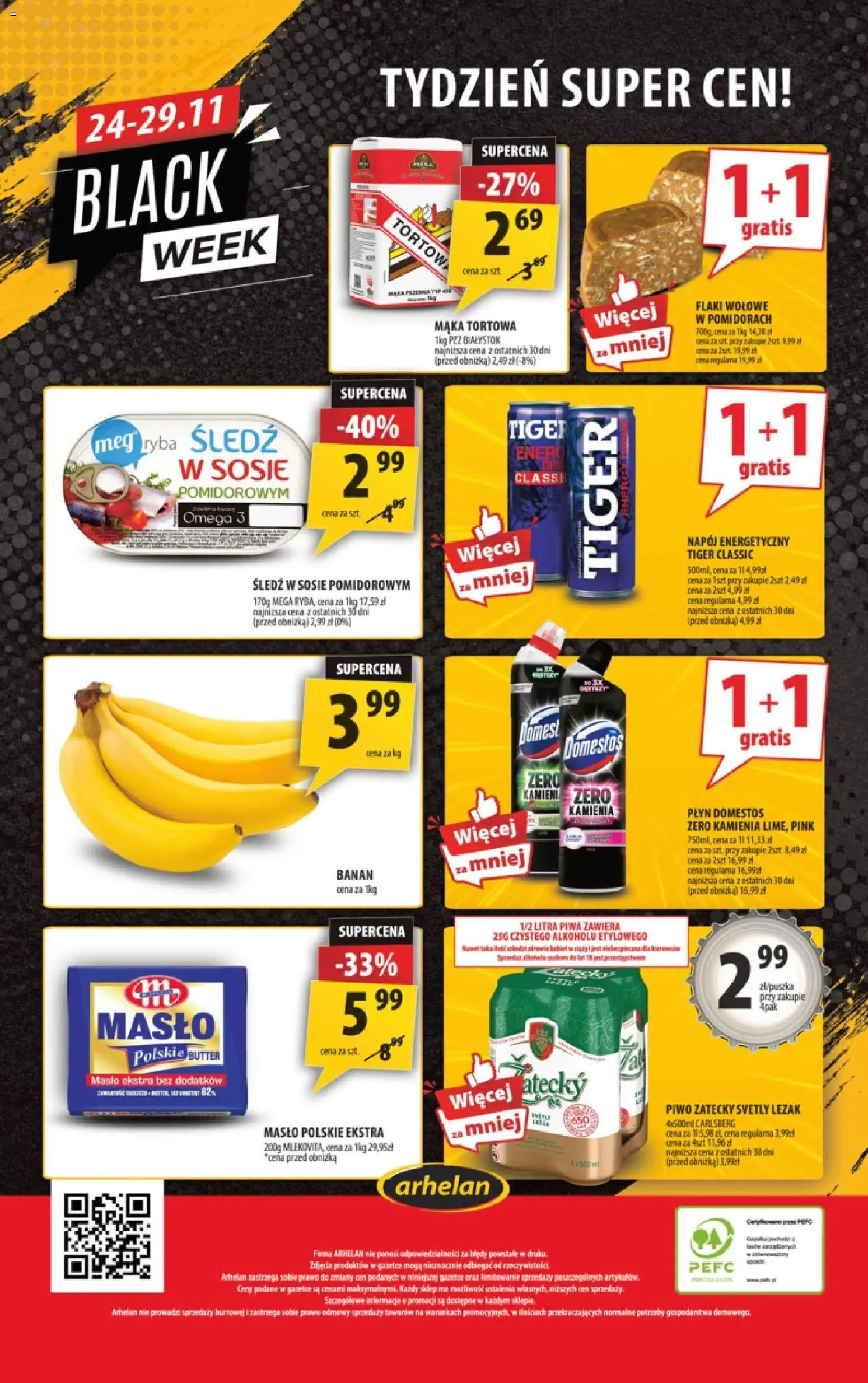 Arhelan Black Friday od 21.11.2025 | Strona: 20 | Produkty: Śledź, Leżak, Masło, Banan
