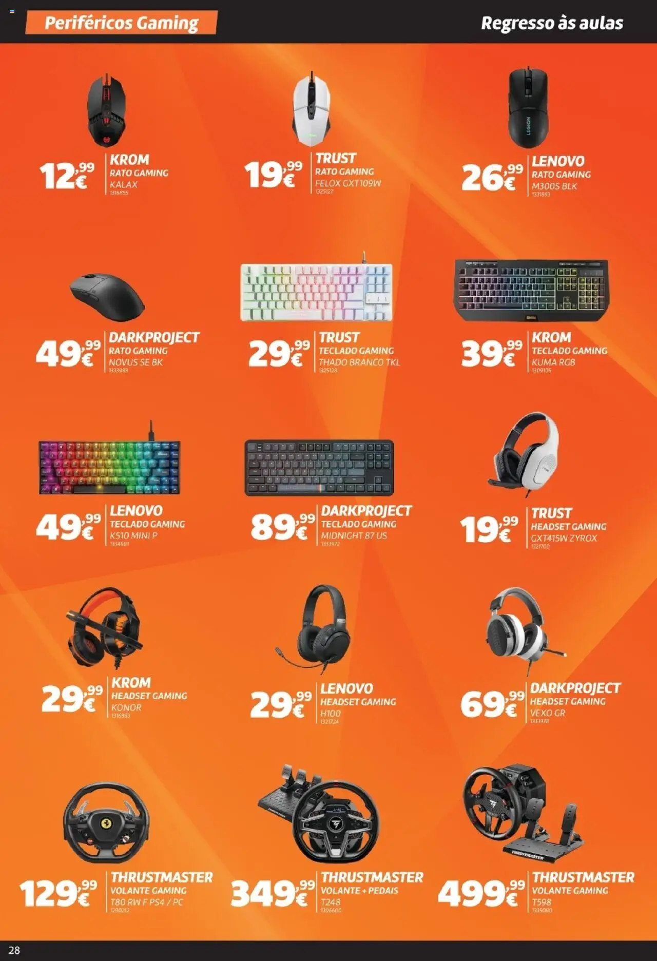 Radio Popular - Regresso às aulas │ válido de 02.09.2025 | Página: 28 | Produtos: PC, Teclado, Headset, Pedais