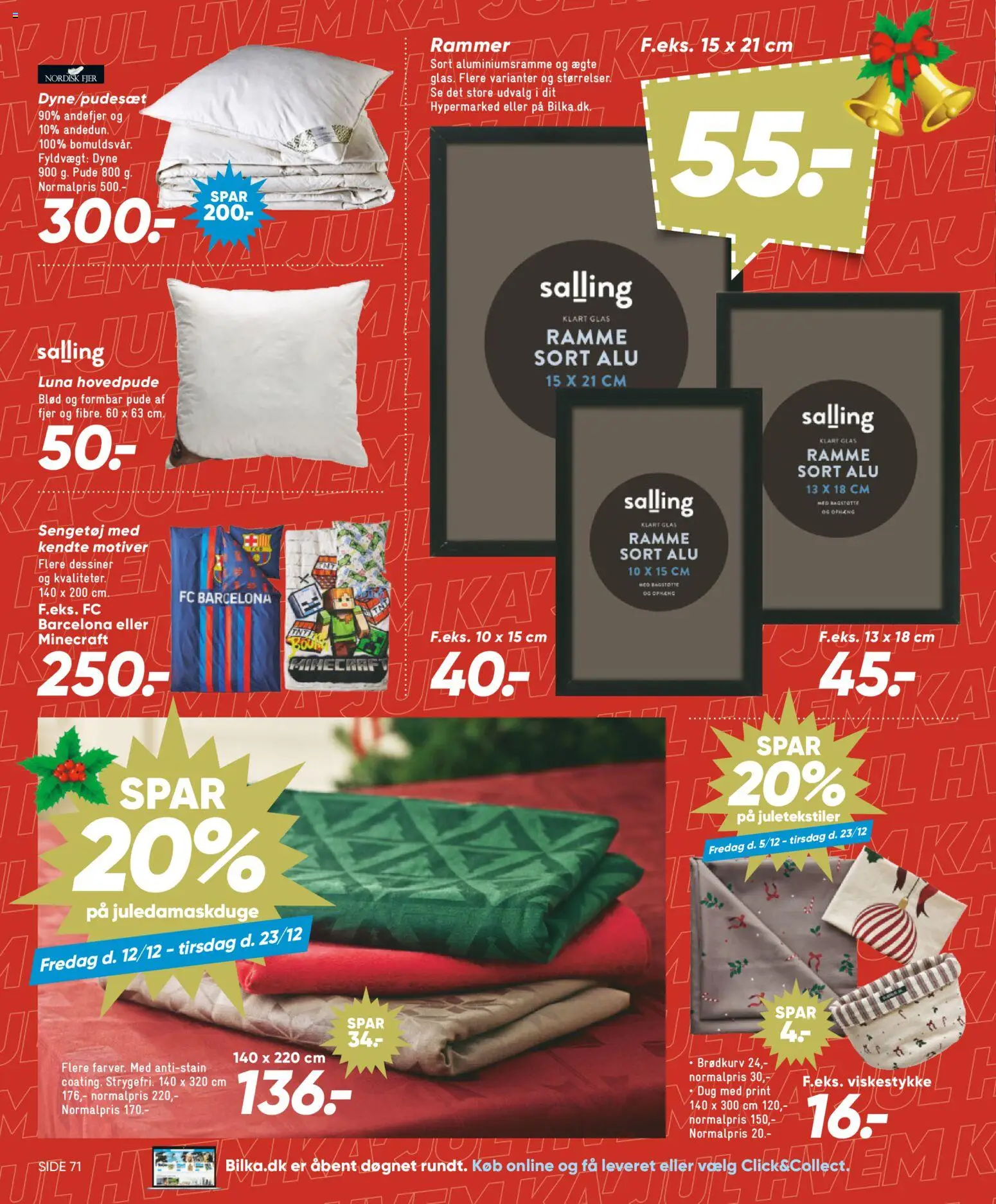 Bilka tilbudsavis – gyldig fra 12.12.2025 | Side: 12 | Produkter: Rammer, Pude