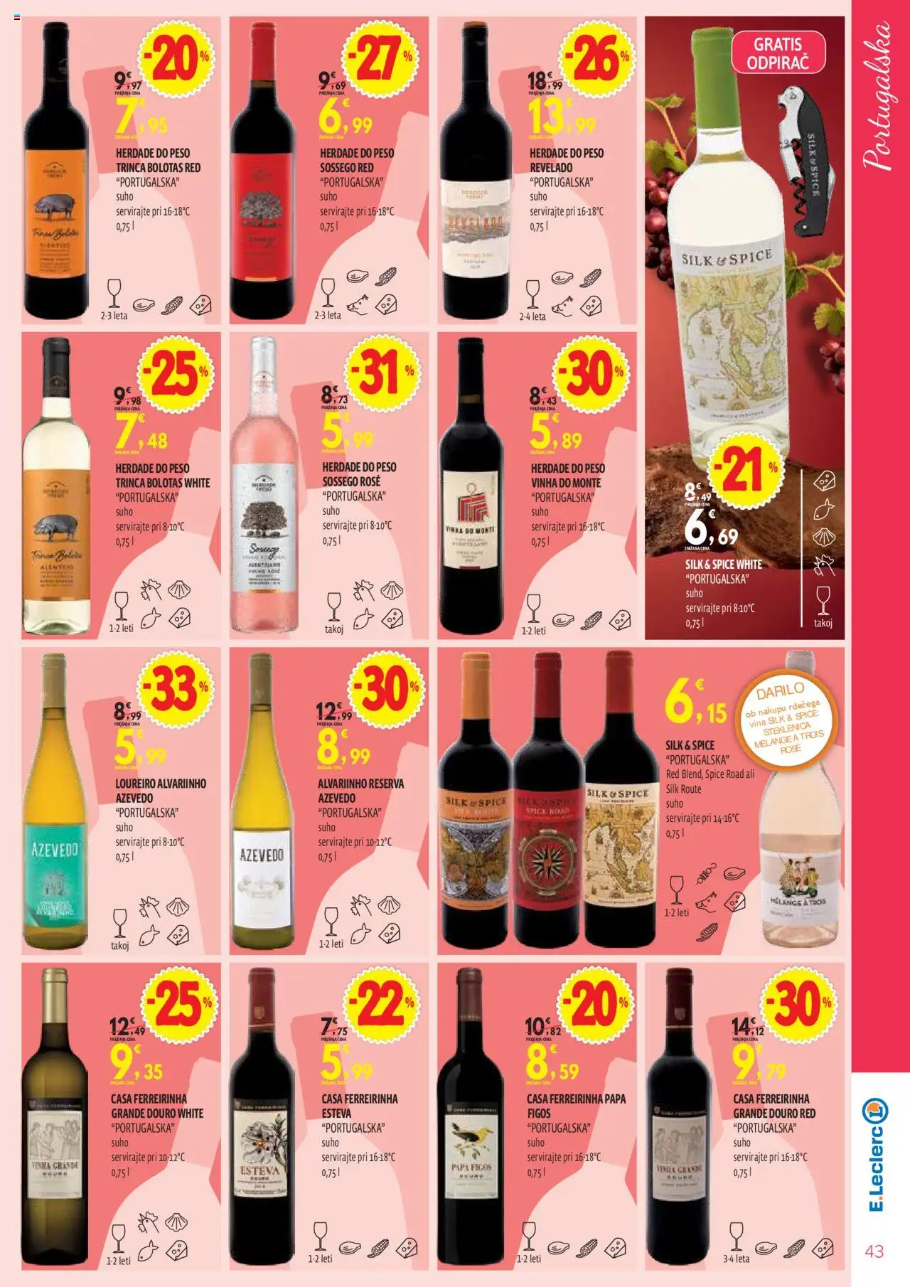 Novi E.leclerc katalog ponudbe – veljaven od 14.10.2025 | Stran: 43 | Izdelki: Steklenica