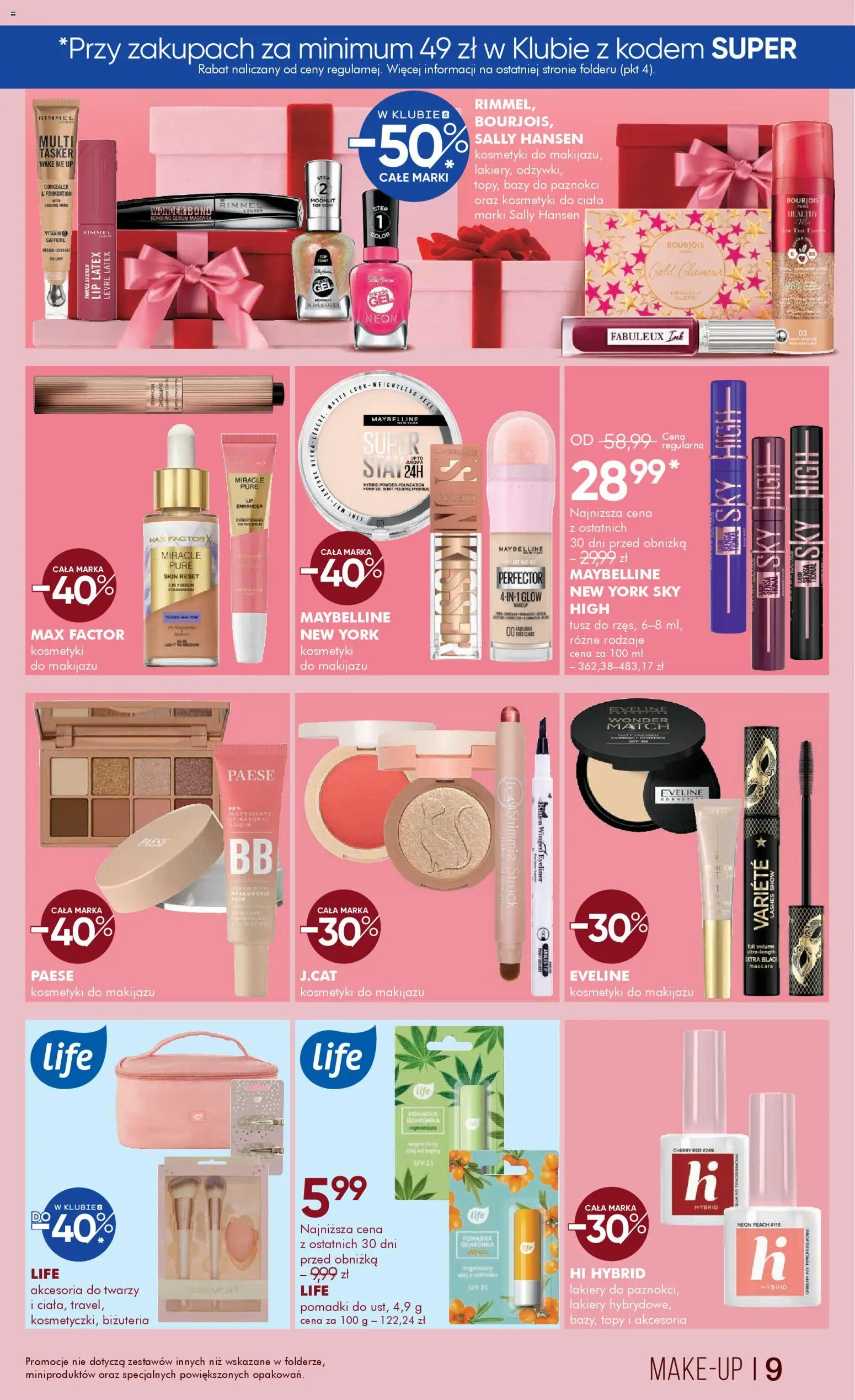 Super-pharm Gazetka od 01.12.2025 | Strona: 9 | Produkty: Top, Pomadka, Olej, Eyeliner